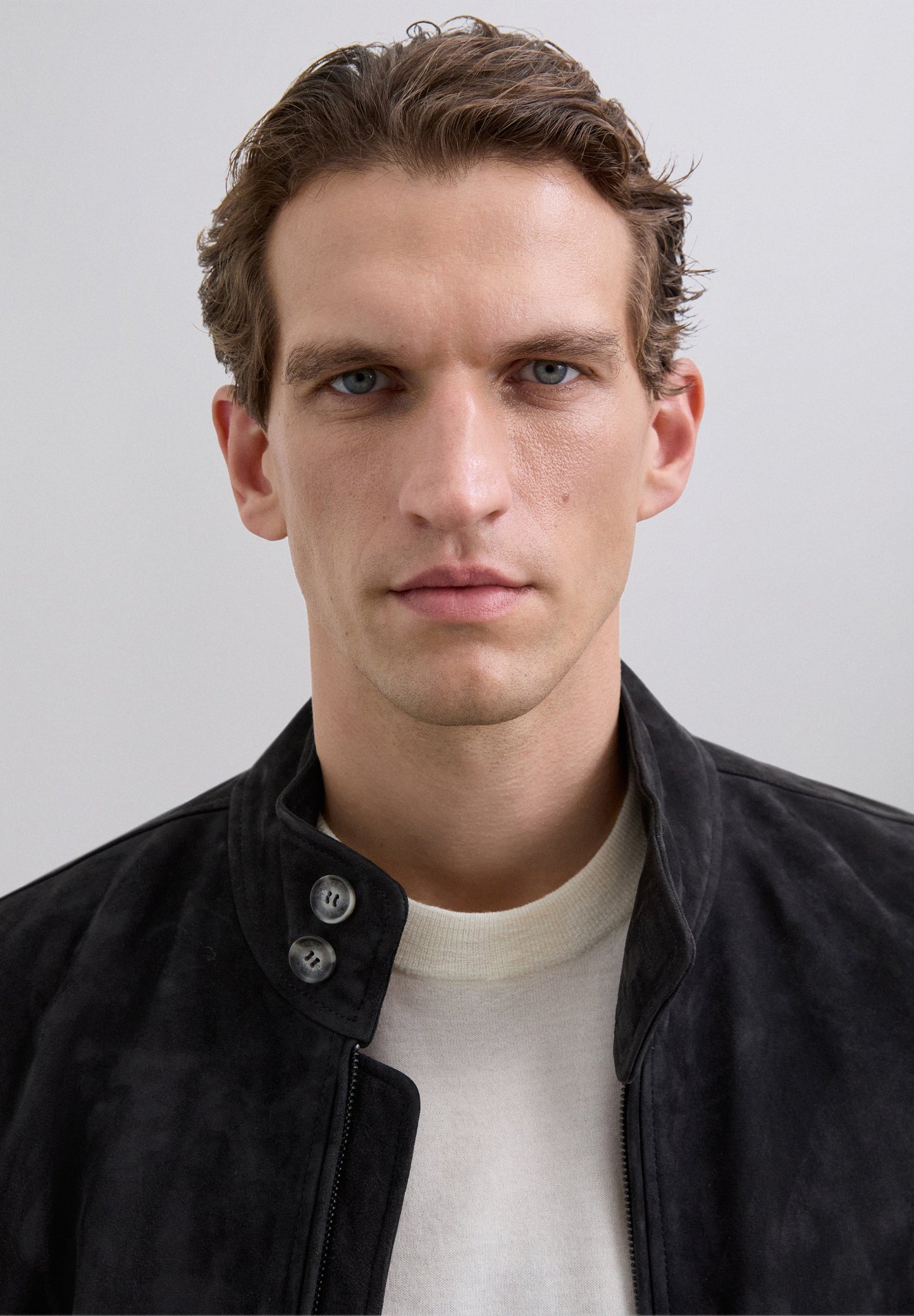 CARDIGAN 100% PELE CAPRINA