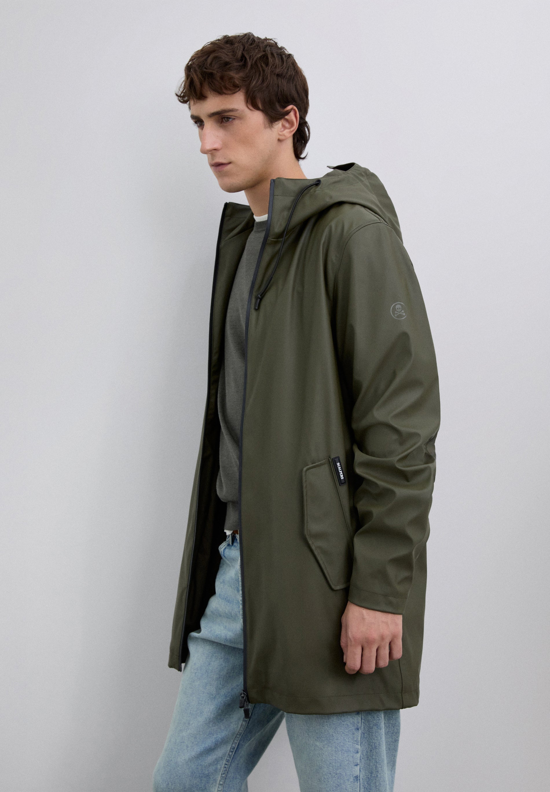 CARDIGAN IMPERMEÁVEL COM LOGÓTIPO