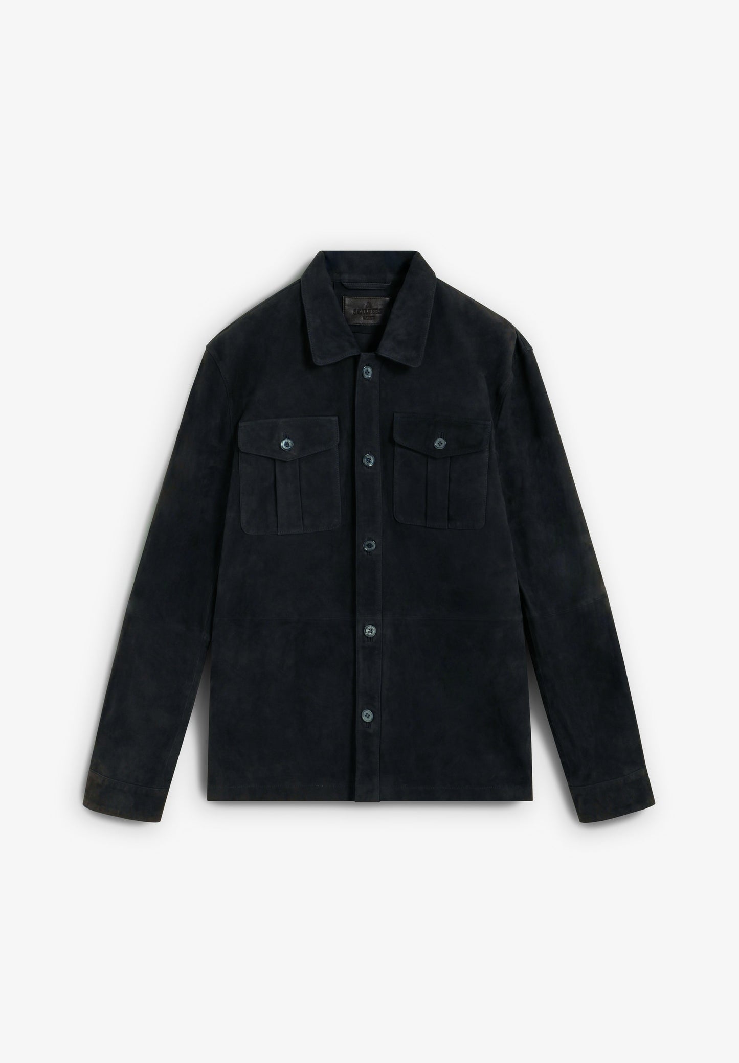 CAMISA COMPRIDA DE CAMURÇA COM BOLSOS
