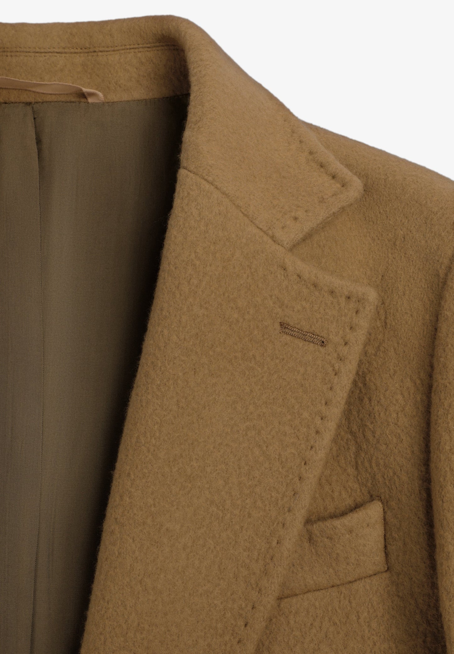 CASACO COMPRIDO ABA DE LÃ