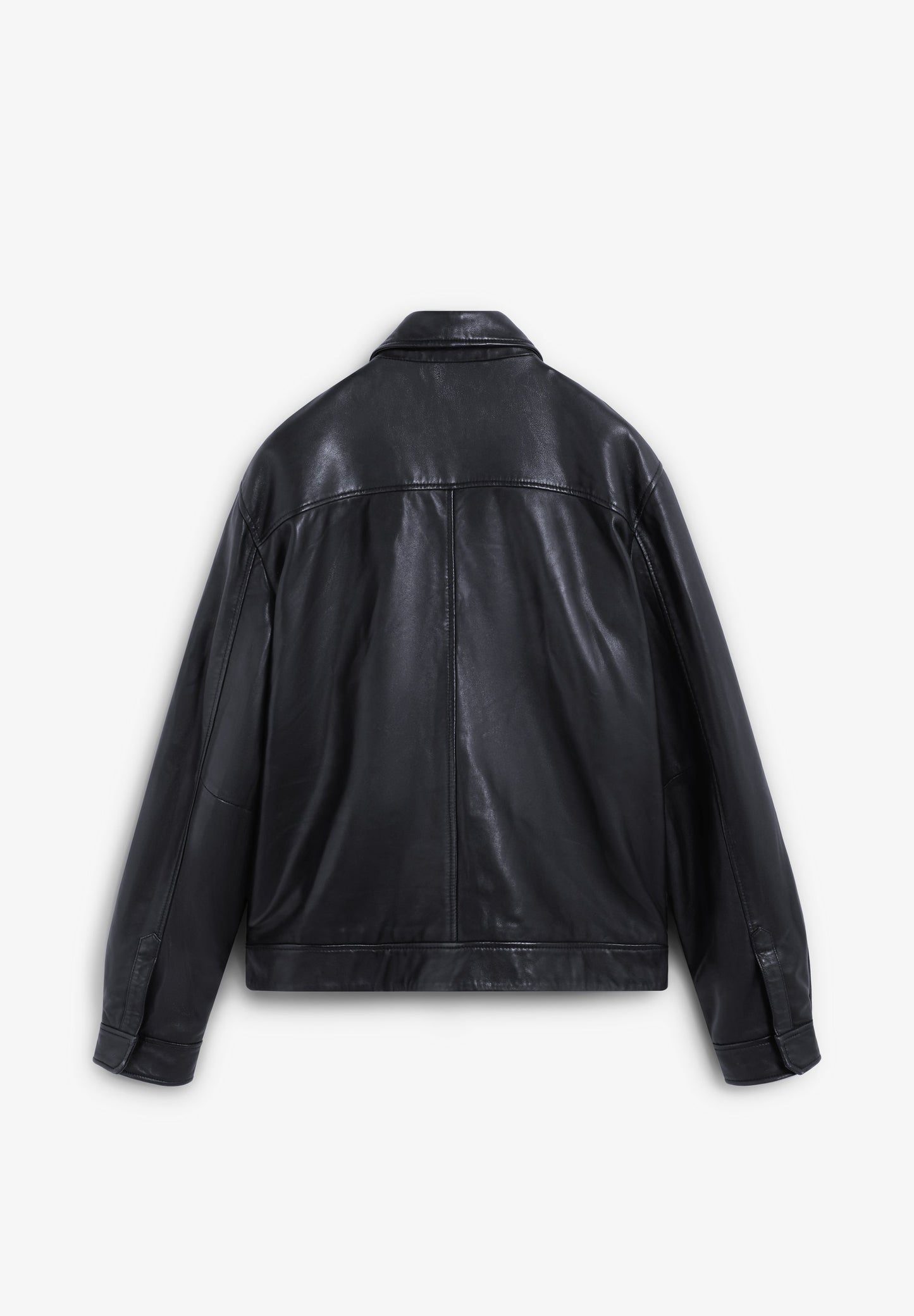 CARDIGAN DE PELE COM GOLA DE CAMISA