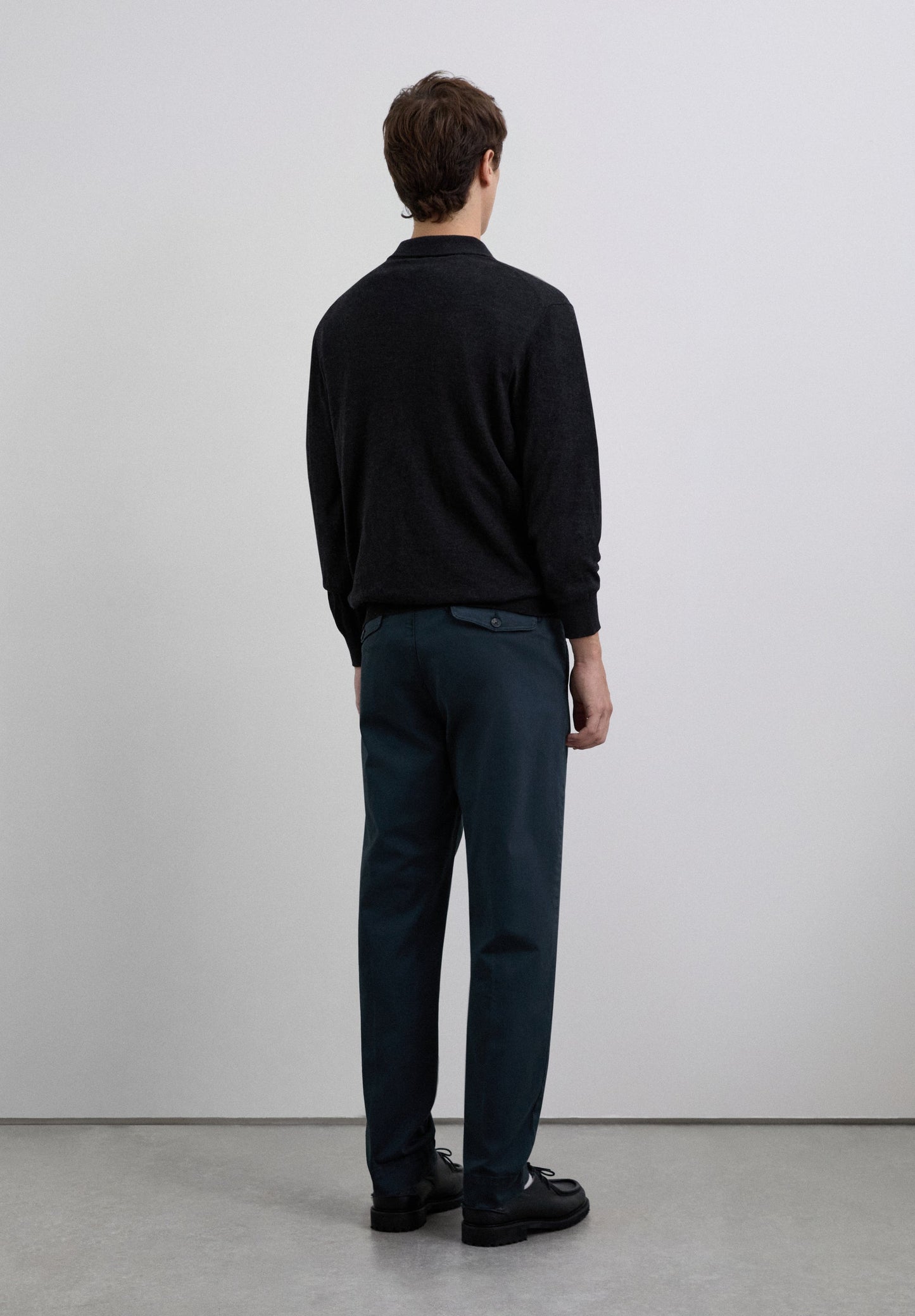 CALÇAS DE PINÇA DUPLA EM ALGODÃO