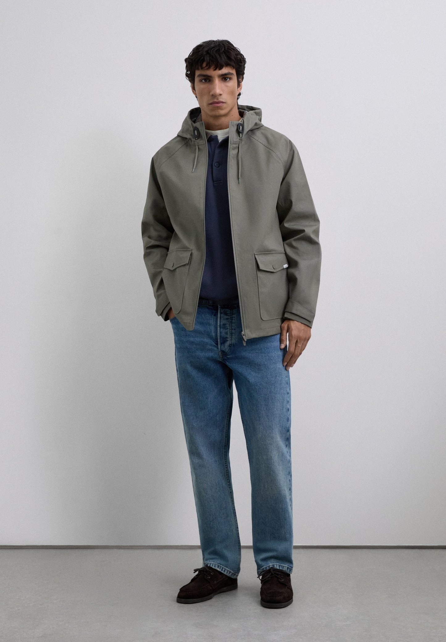 CARDIGAN IMPERMEÁVEL COM LOGÓTIPO