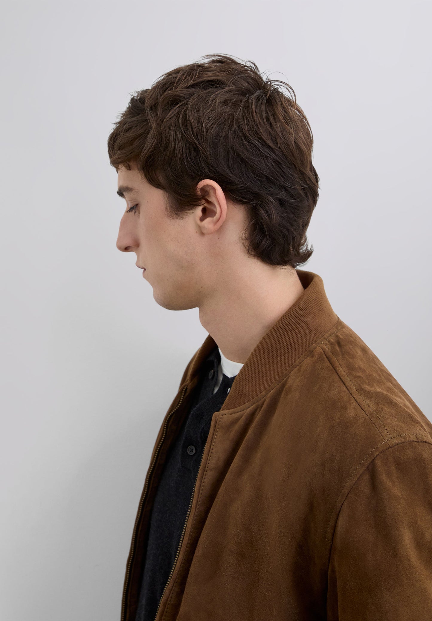 CASACO BOMBER EM PELE