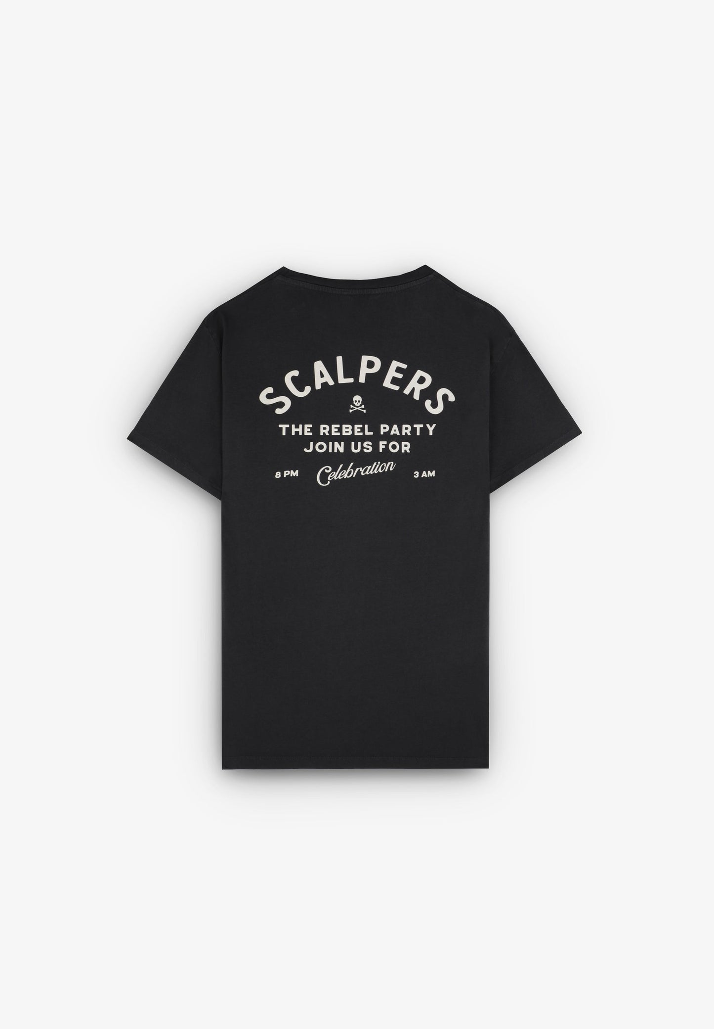 T-SHIRT DESBOTADA COM PADRÃO DE MENSAGEM