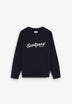 SWEATSHIRT RAGLÃ C/ LOGÓTIPO BORDADO