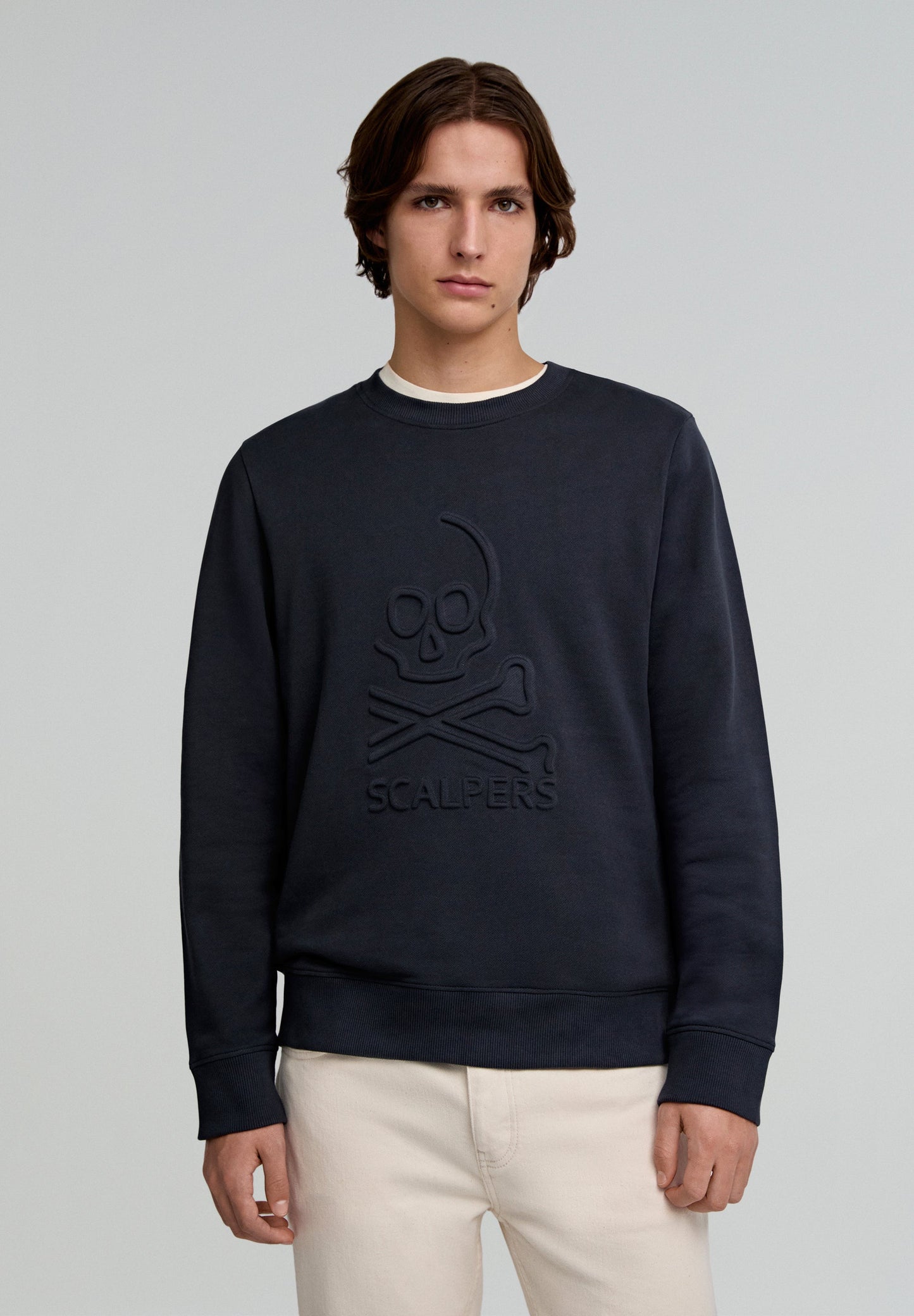 SWEATSHIRT COM LOGÓTIPO EM RELEVO