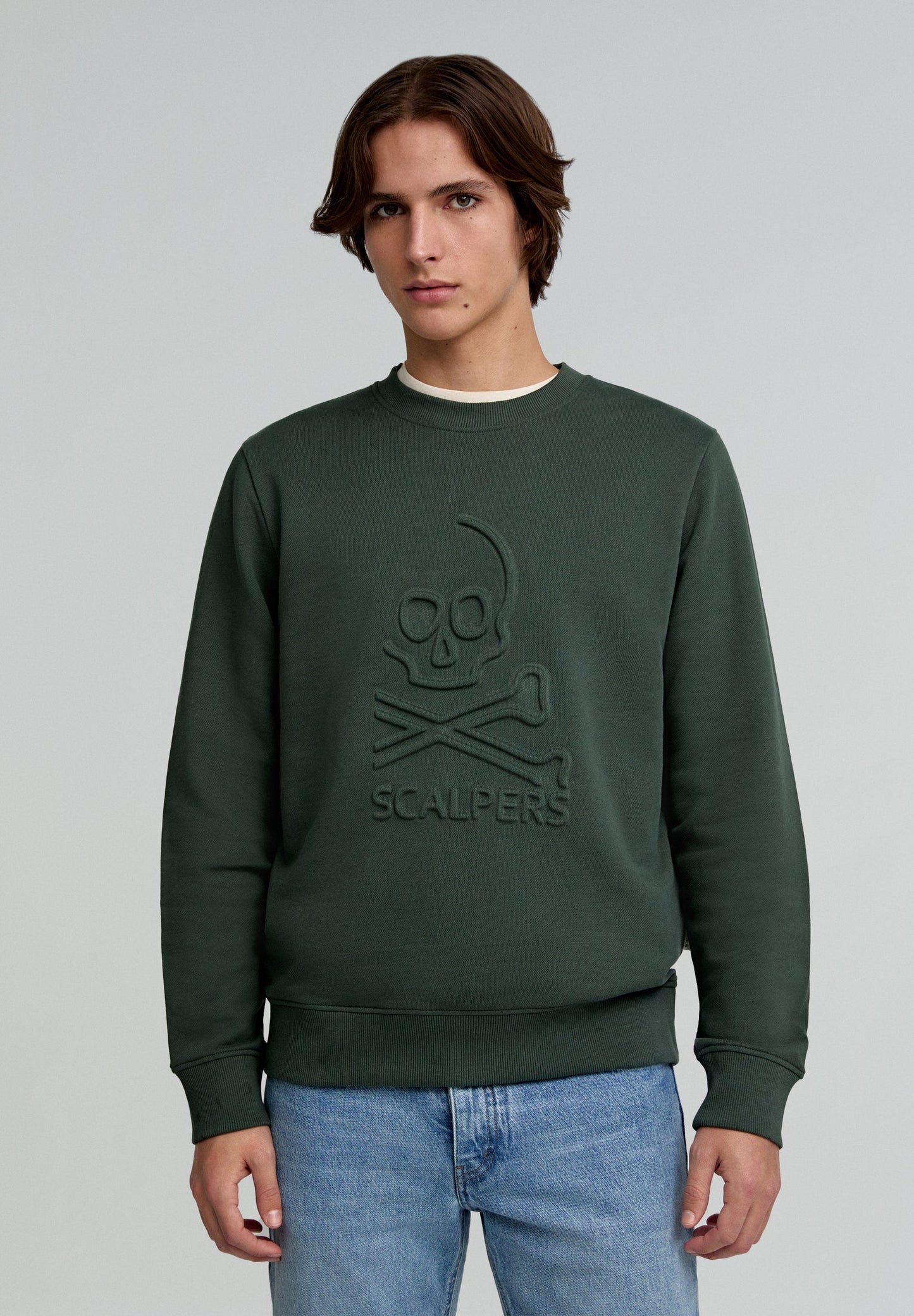 SWEATSHIRT COM LOGÓTIPO EM RELEVO