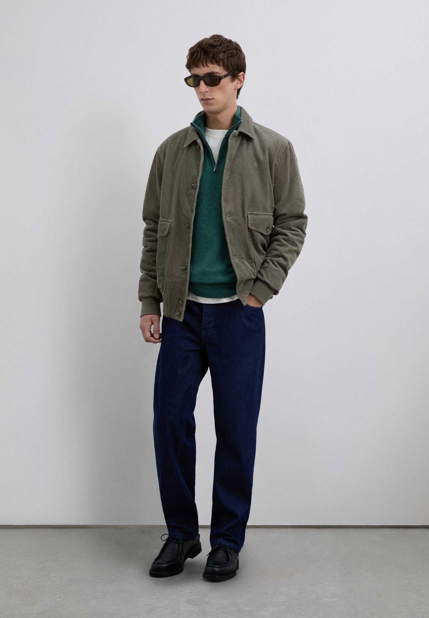 SWEATER DE LÃ COM ZIP E SKULL