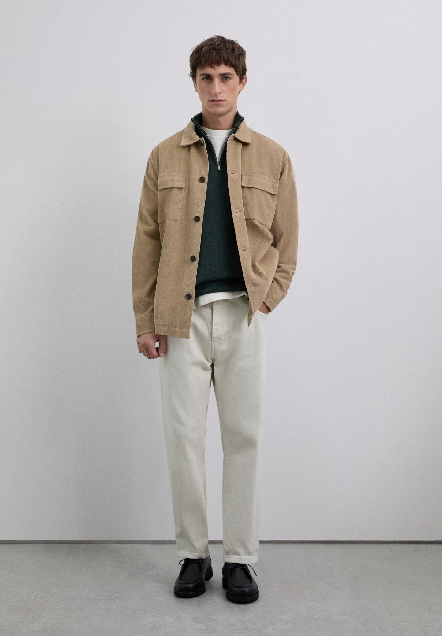 SWEATER DE LÃ COM ZIP E SKULL