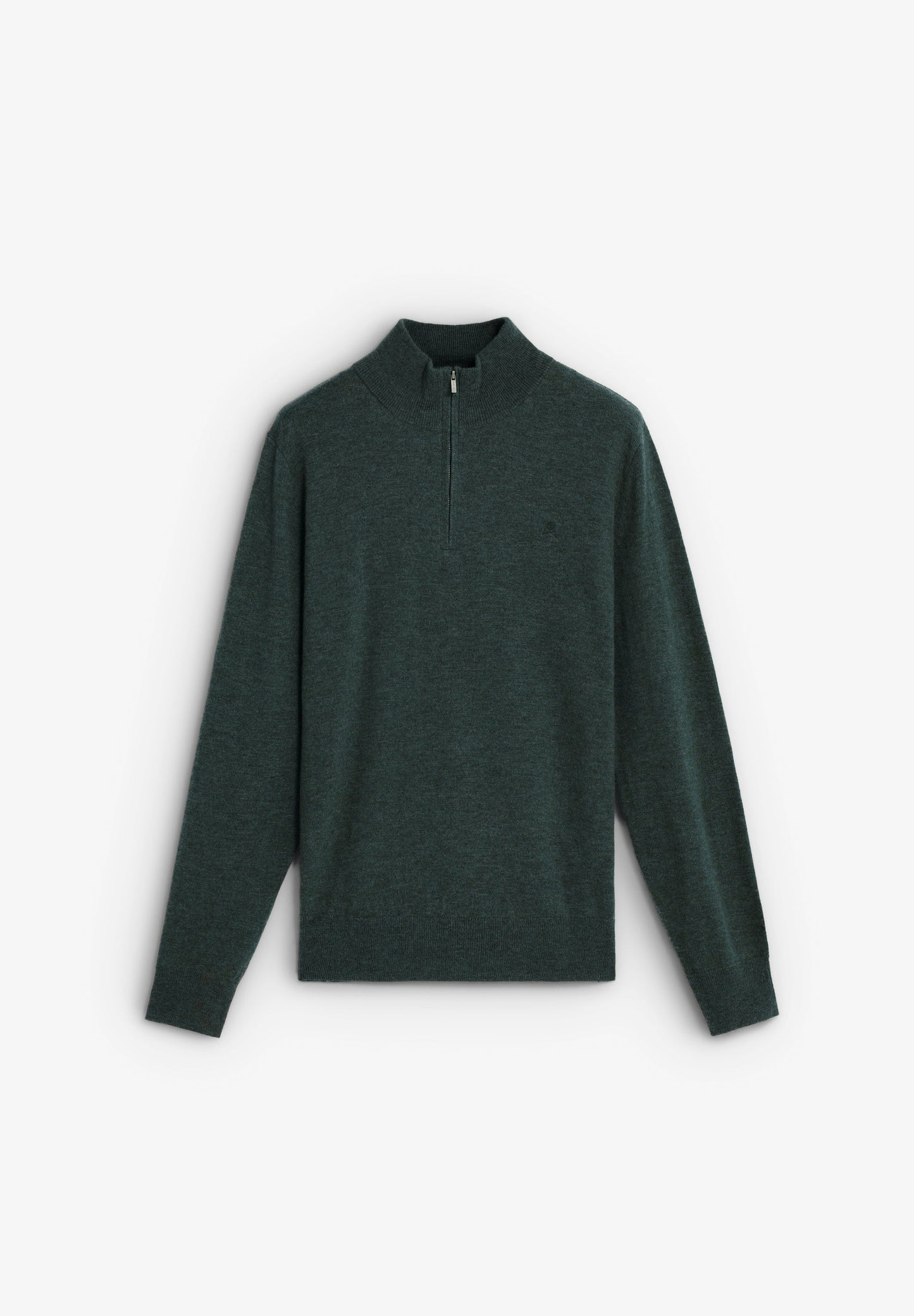 SWEATER DE LÃ COM ZIP E SKULL