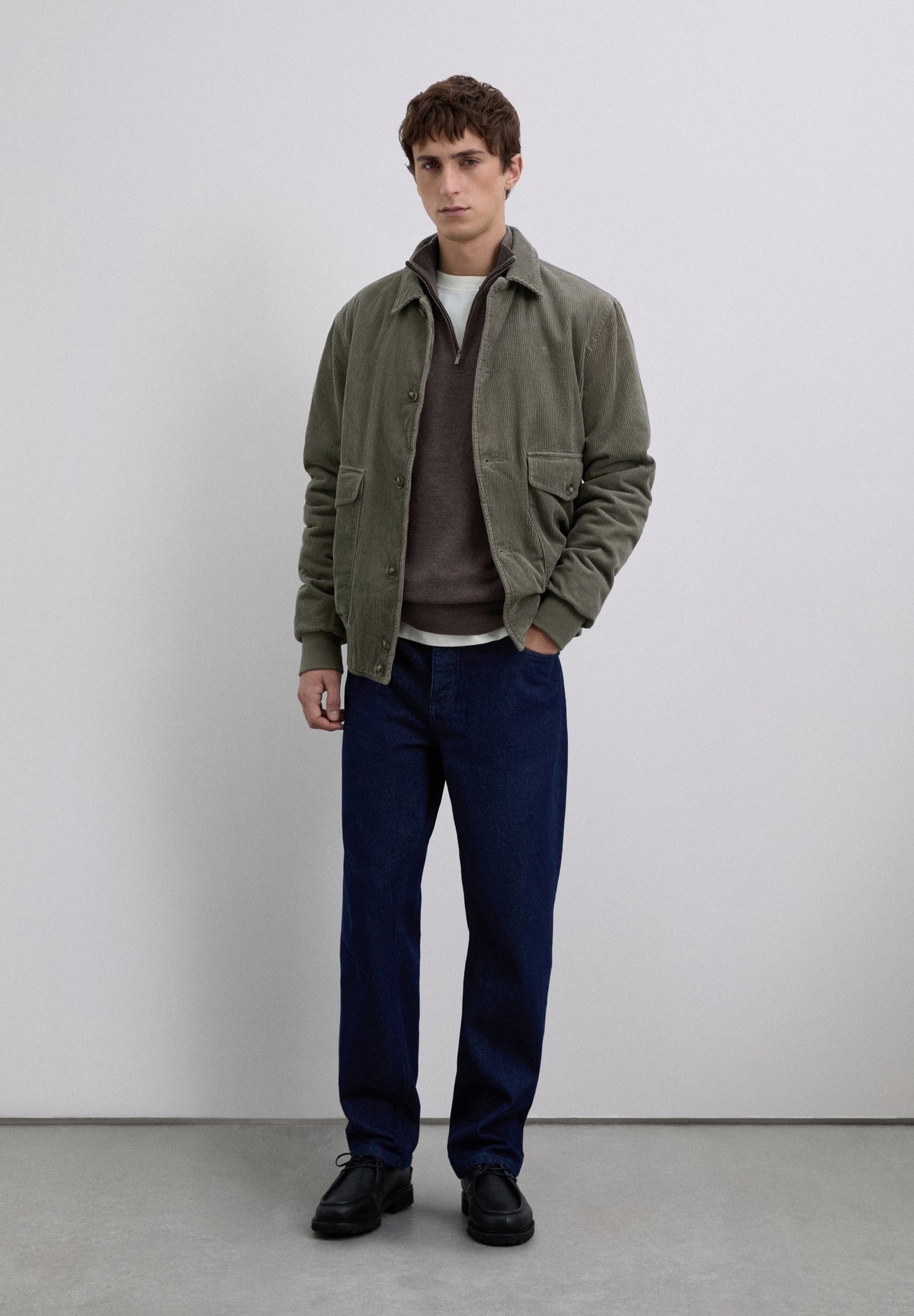 SWEATER DE LÃ COM ZIP E SKULL