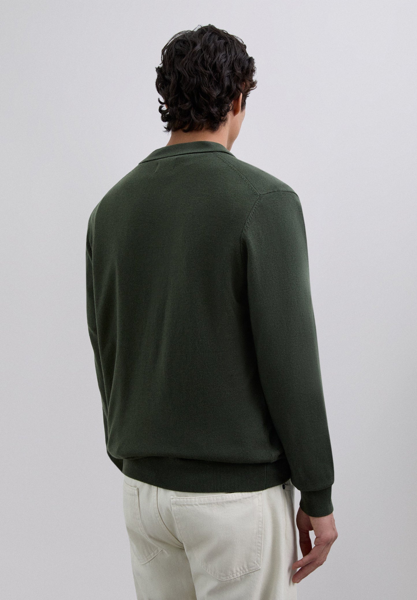 CAMISA POLO EM MALHA DE LÃ