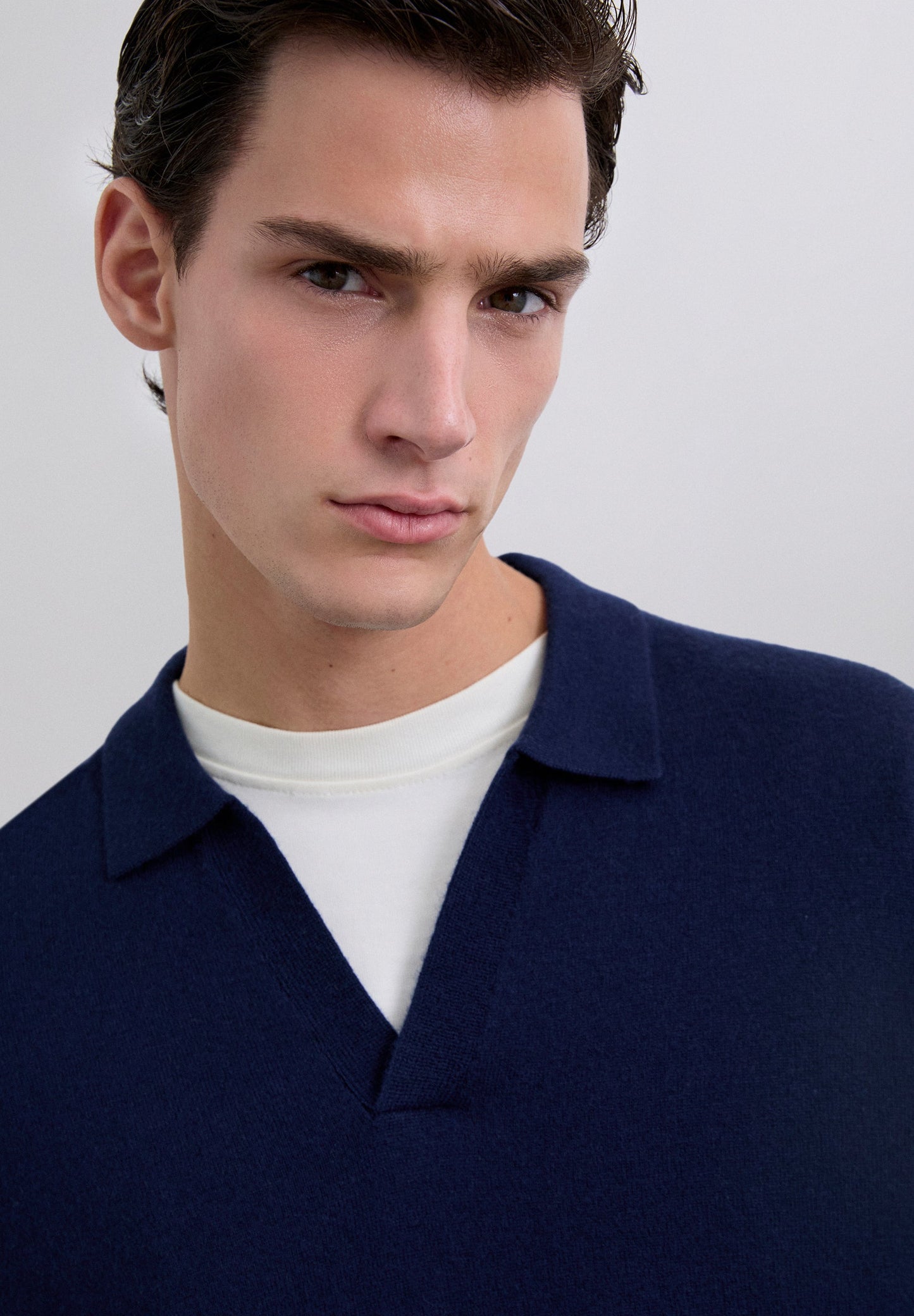 CAMISA POLO EM MALHA DE LÃ