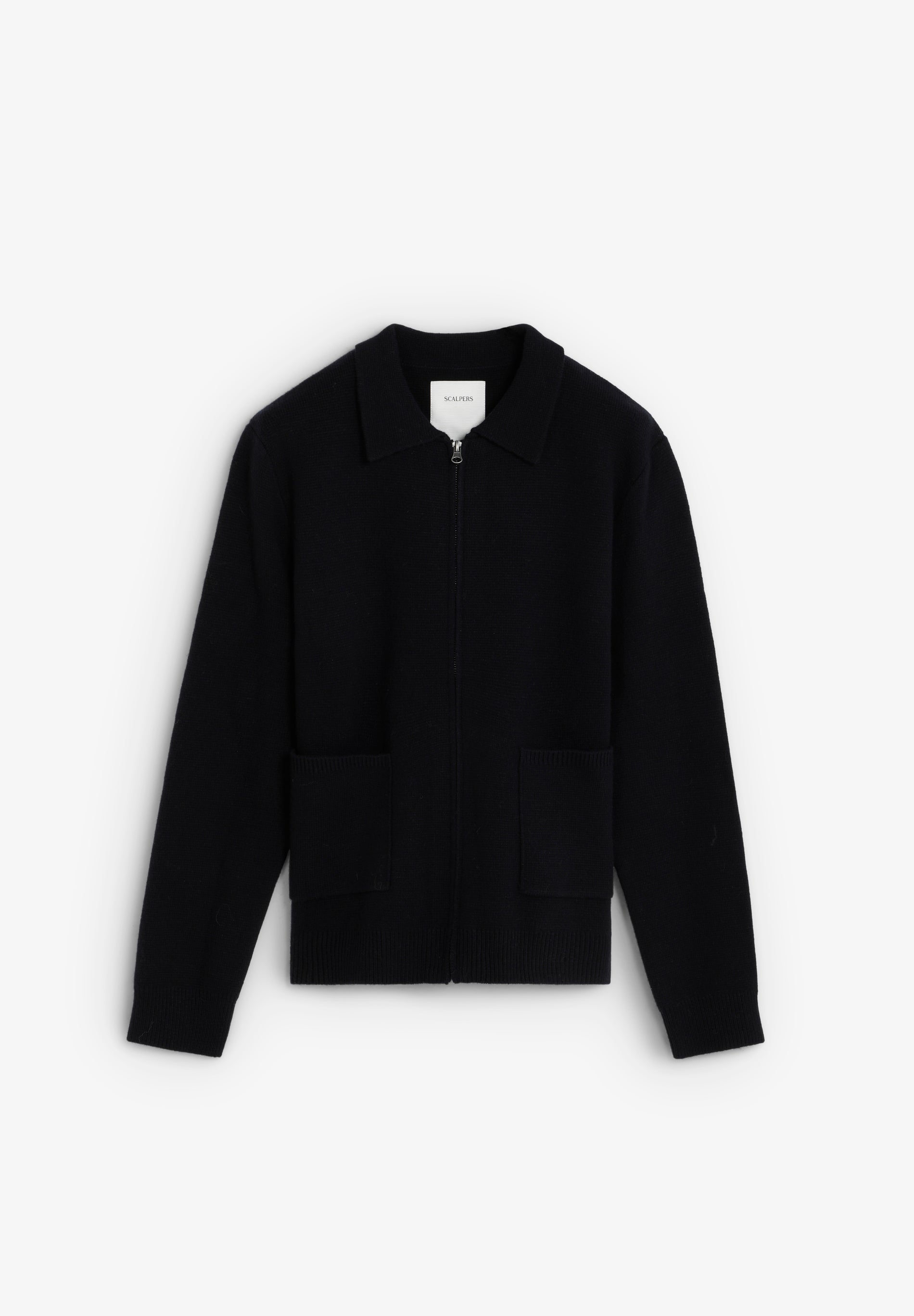 CARDIGAN COM FECHO DE CORRER EM LÃ MERINO