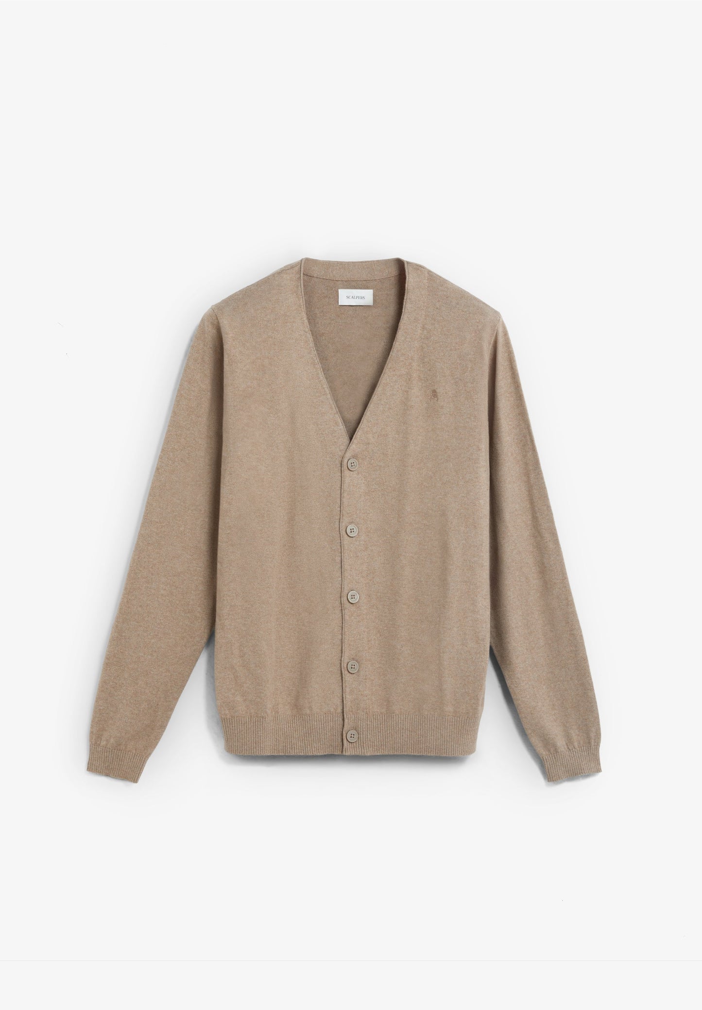 CARDIGAN COM GOLA EM V E SKULL