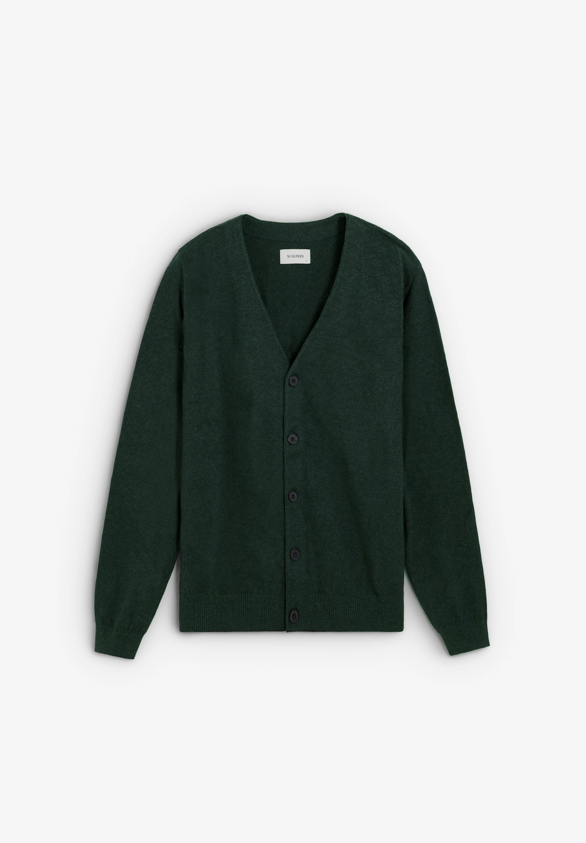 CARDIGAN COM GOLA EM V E SKULL