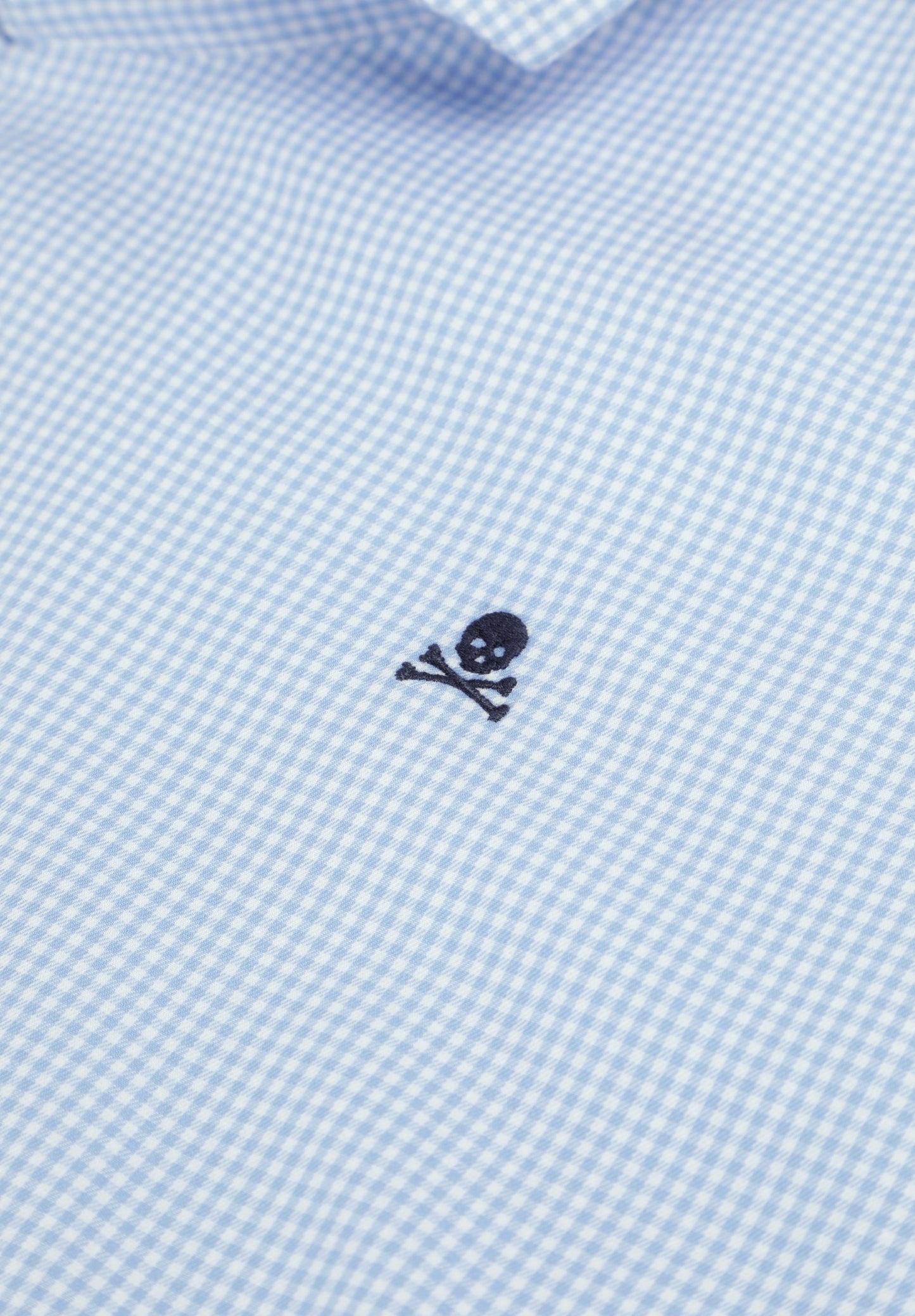 CAMISA XADREZ COM BORDADO EM CONTRASTE