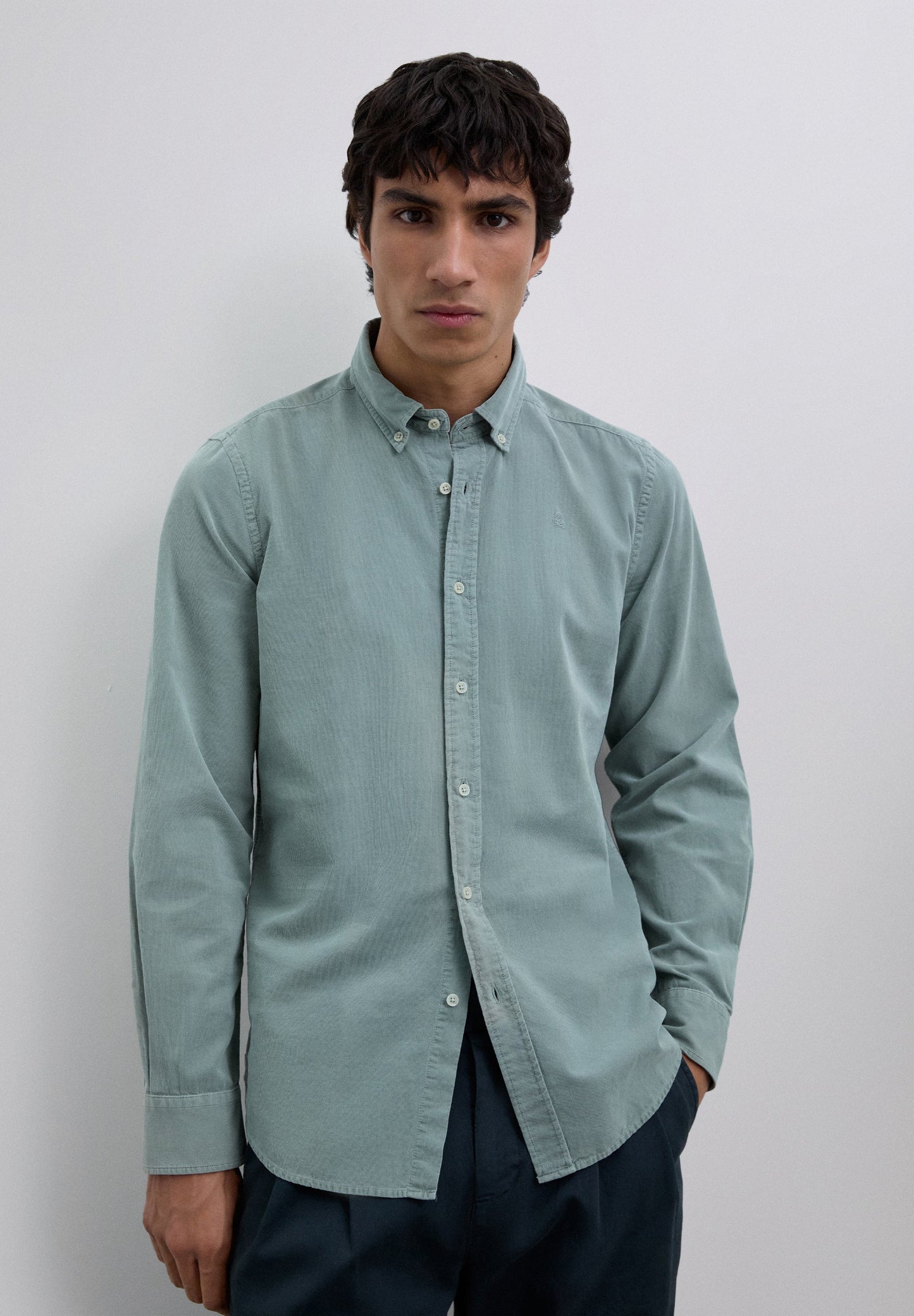 CAMISA BOMBAZINA FINA COM SKULL