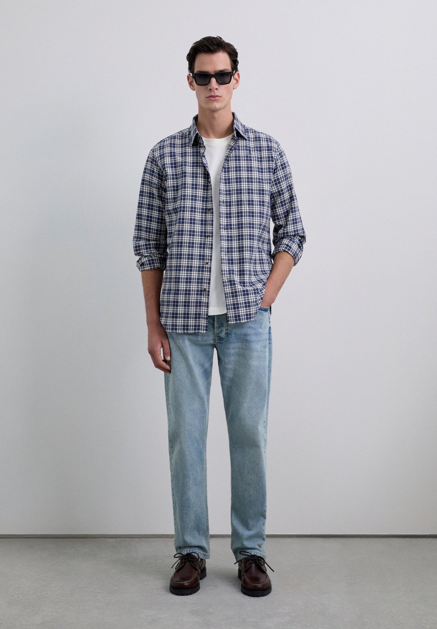 CAMISA ESTAMPADA DE XADREZ TARTÃ