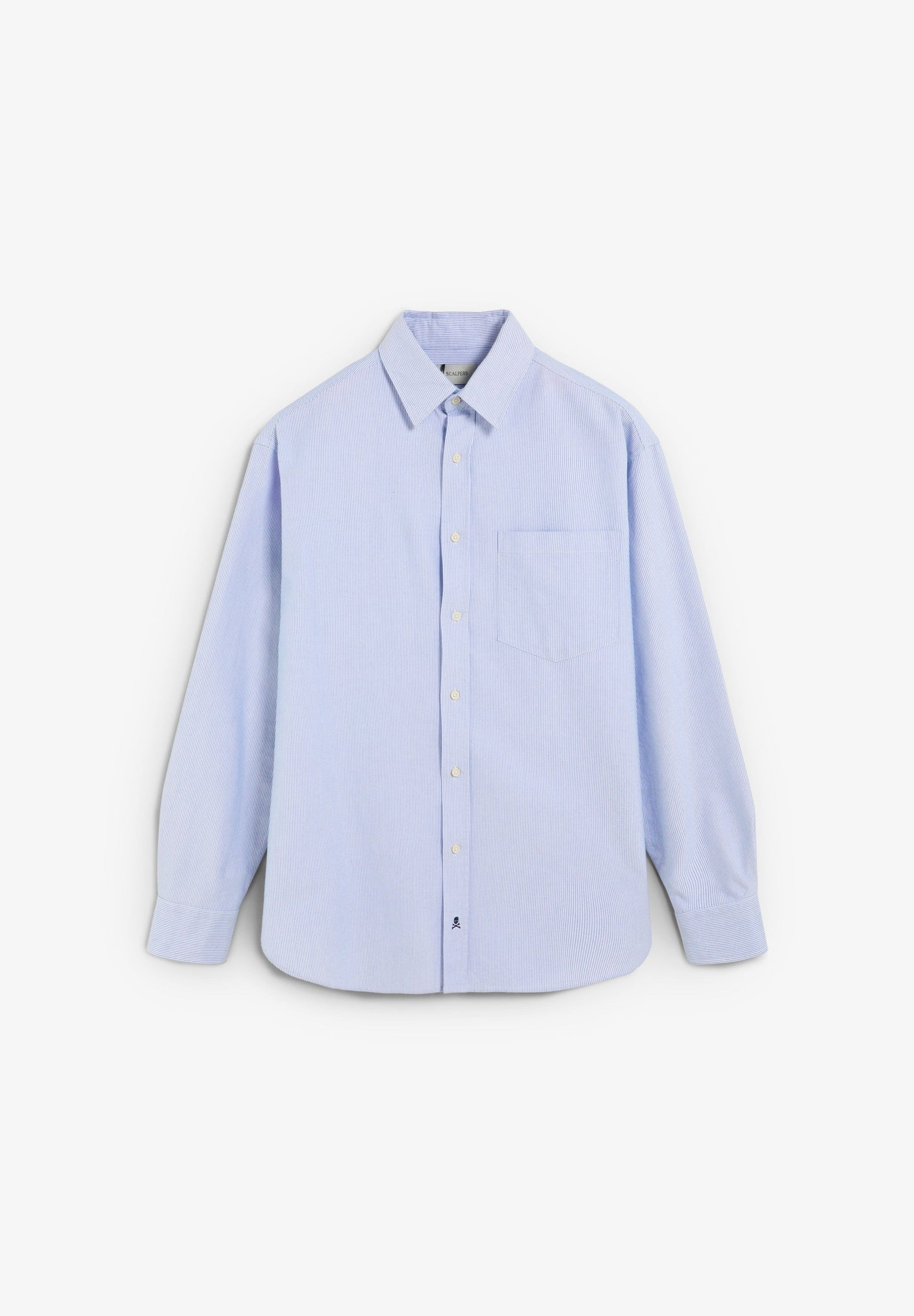 CAMISA ÀS RISCAS COM SKULL