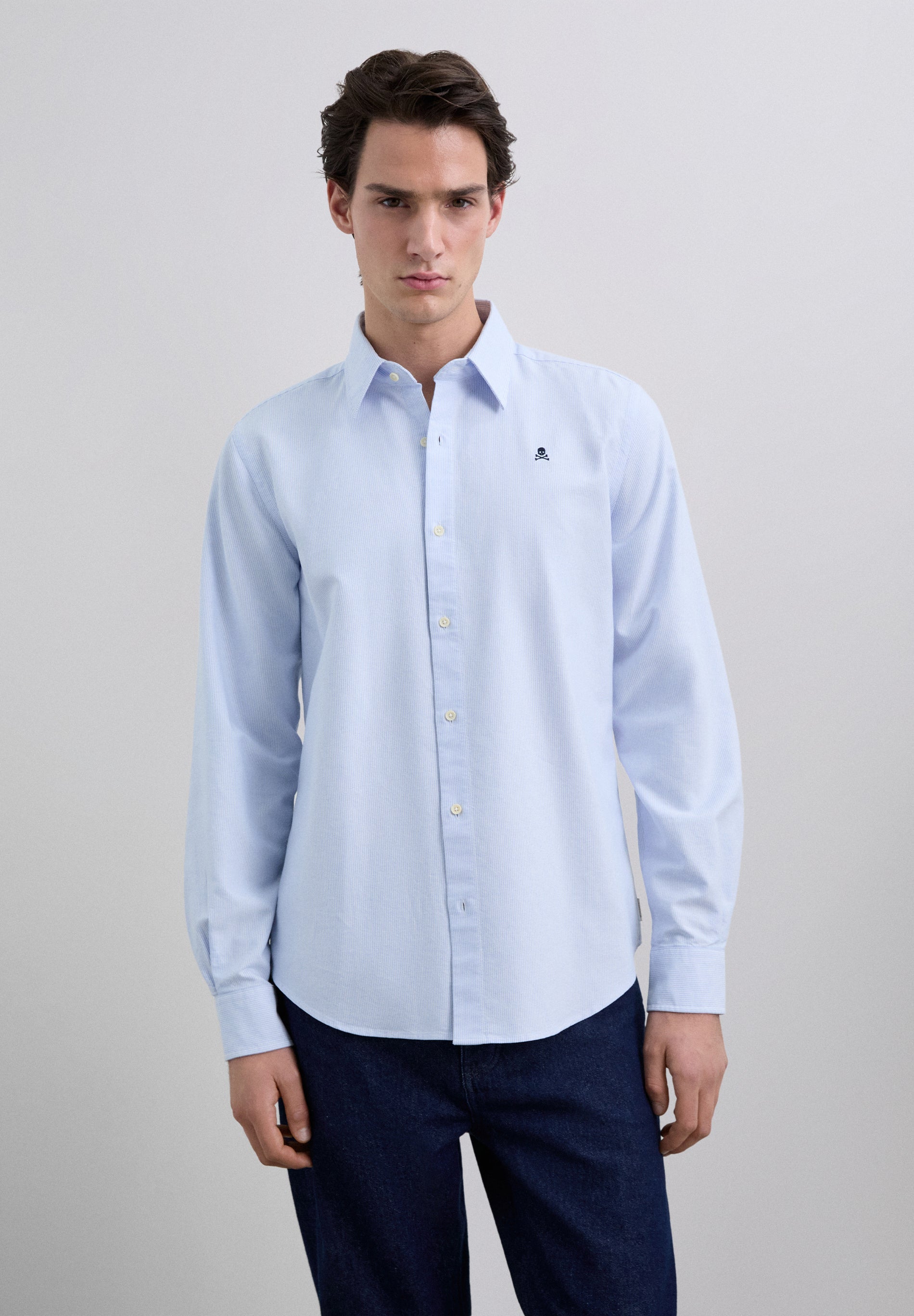 CAMISA ÀS RISCAS REGULAR FIT