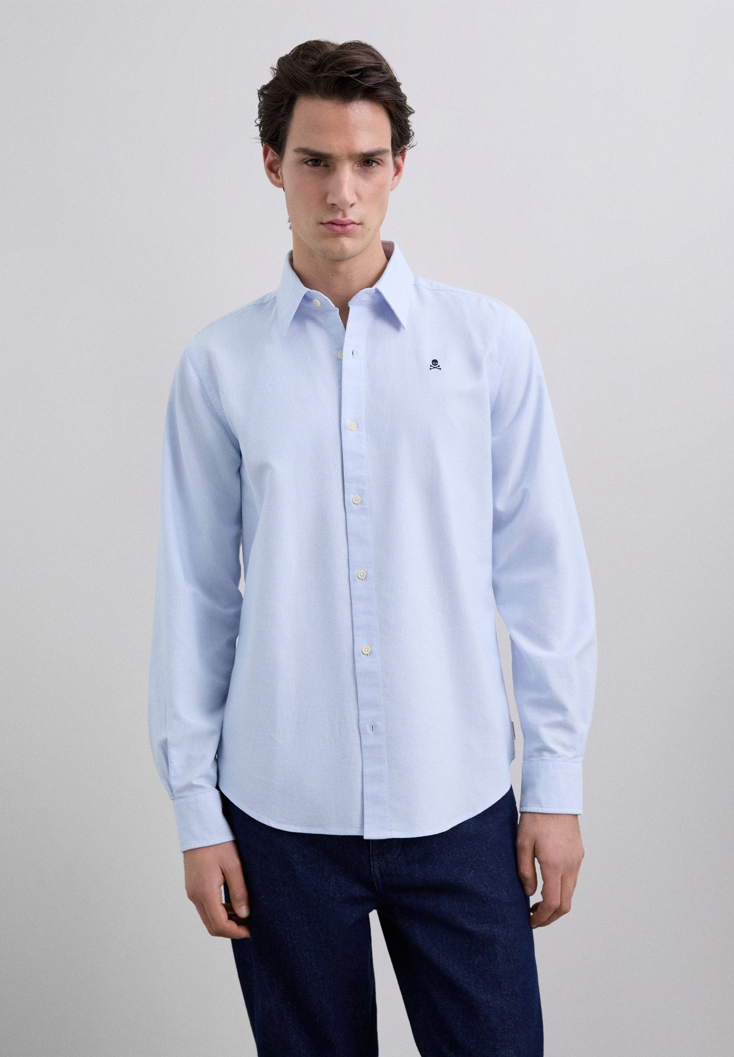 CAMISA ÀS RISCAS REGULAR FIT