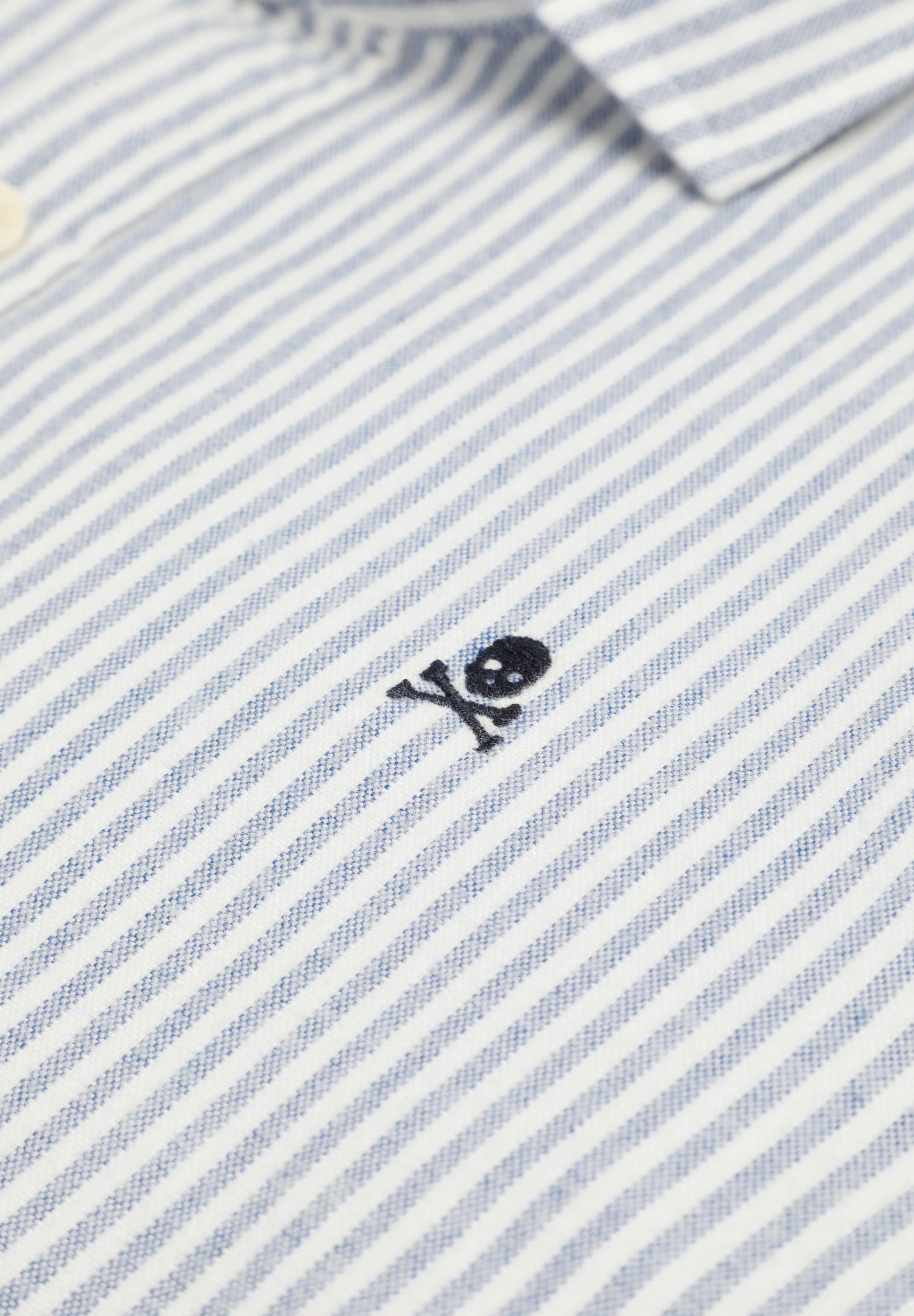 CAMISA OXFORD RISCAS SKULL