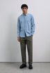 CAMISA DENIM EM ALGODÃO