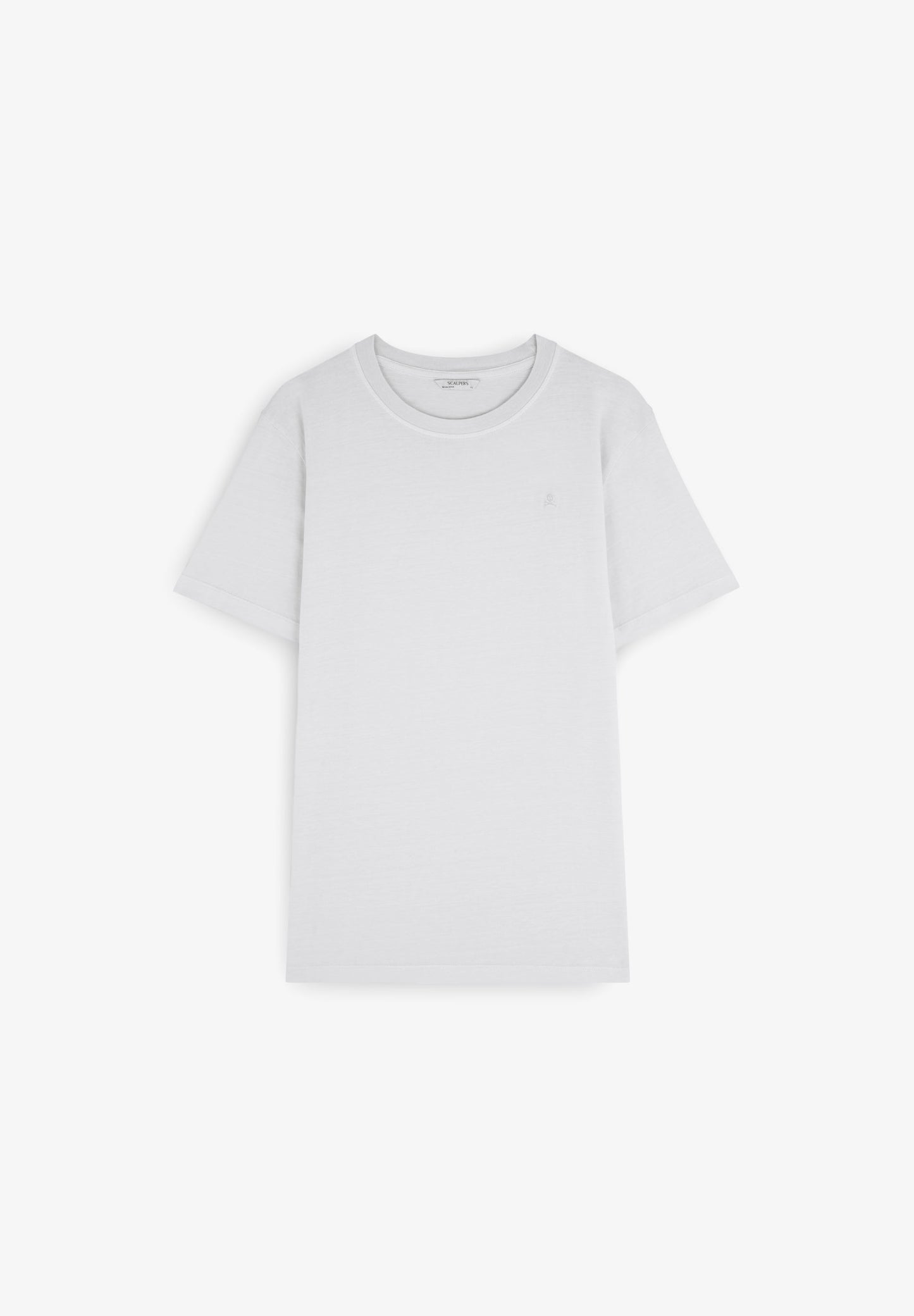 T-SHIRT COM SKULL BORDADA NO TOM