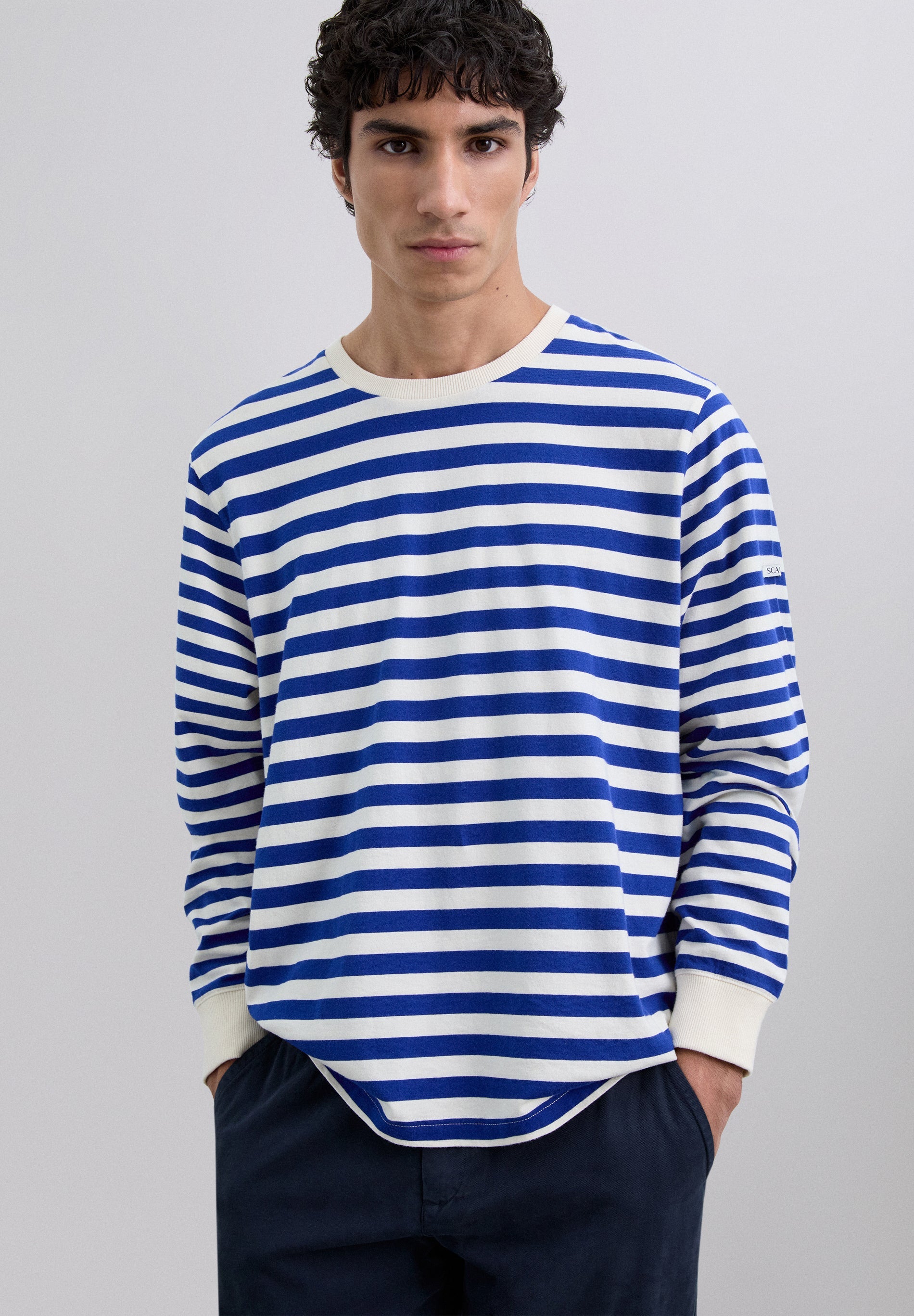 SCMIXEDSTRIPED LS TEE