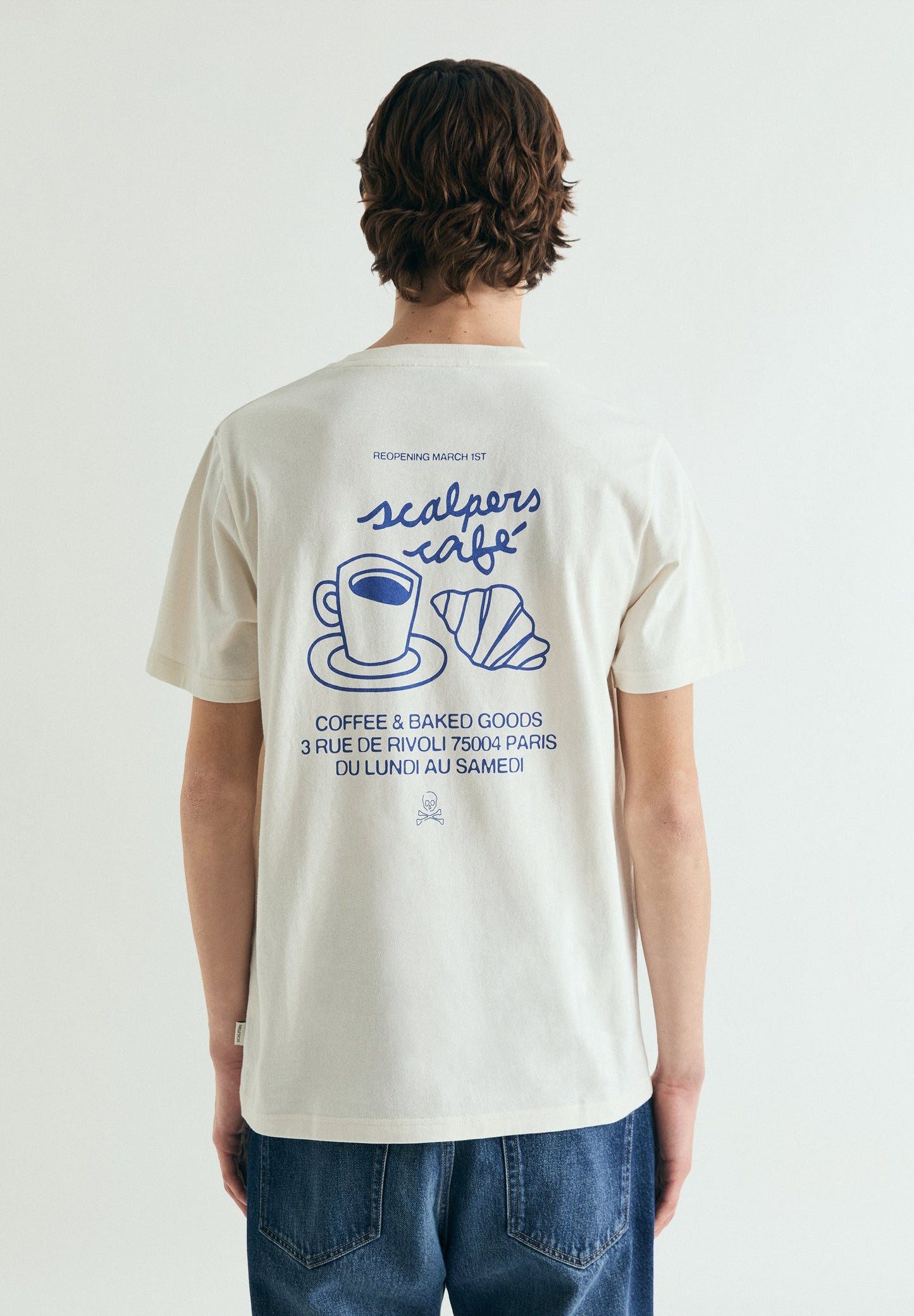 T-SHIRT COM PADRÃO SCALPERS CAFÉ
