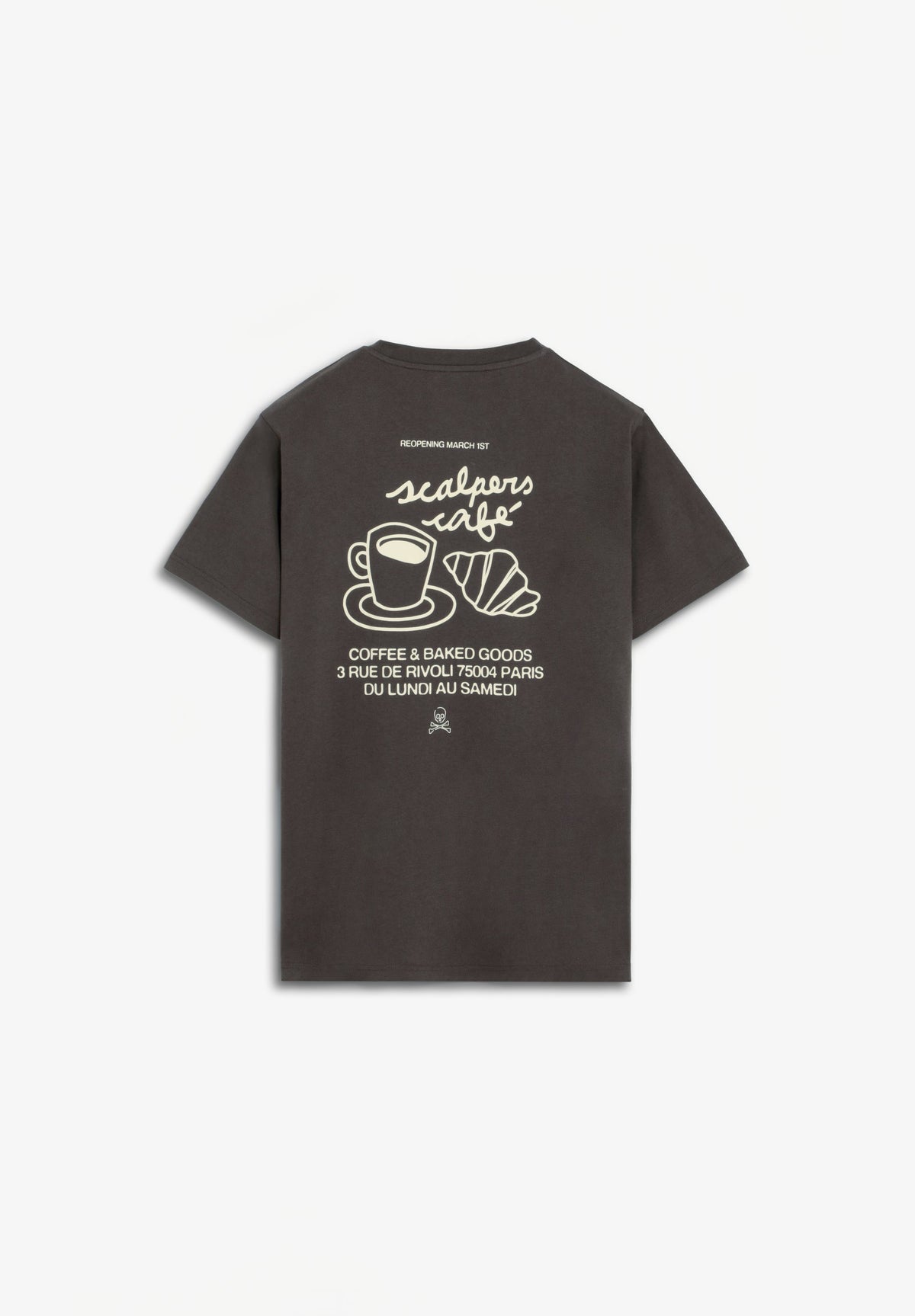T-SHIRT COM PADRÃO SCALPERS CAFÉ