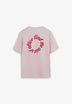 T-SHIRT COM PADRÃO DE LOGÓTIPO