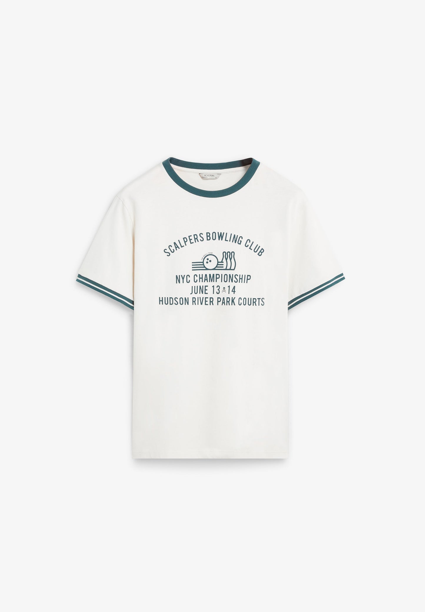 T-SHIRT COM PADRÃO EM CONTRASTE