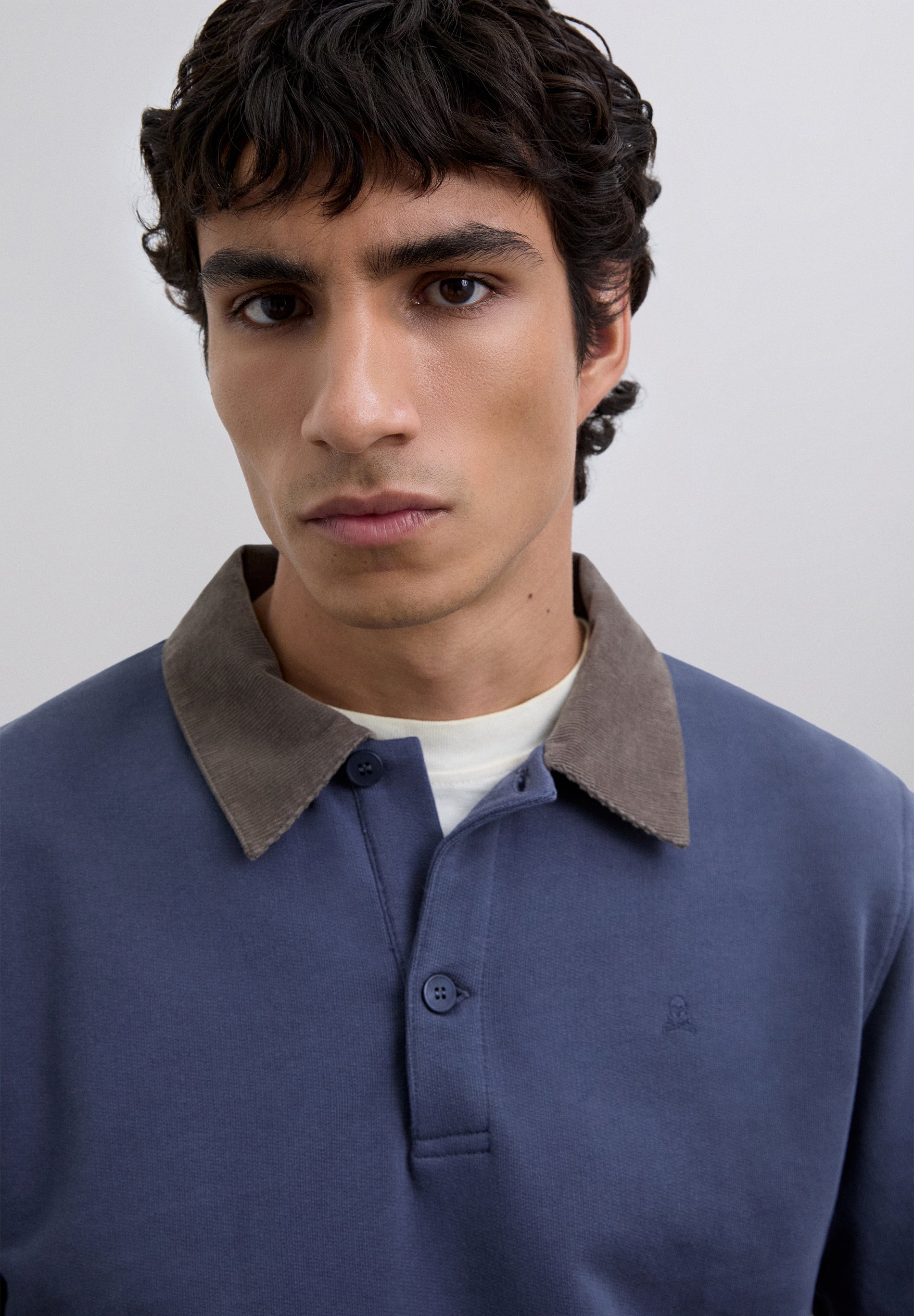CAMISA POLO COM GOLA DE BOMBAZINA