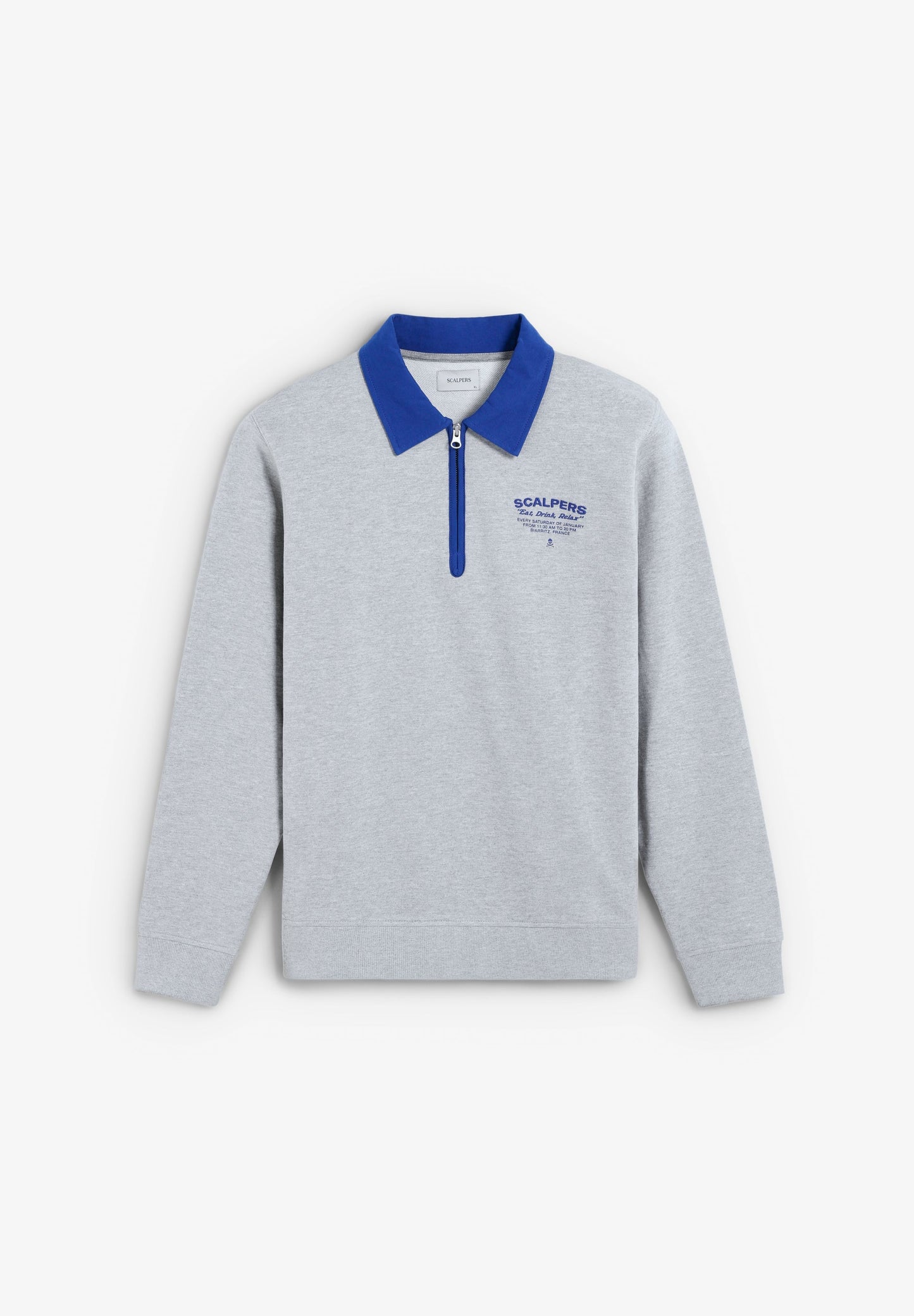 SWEATSHIRT COM ZIP E BORDADOS