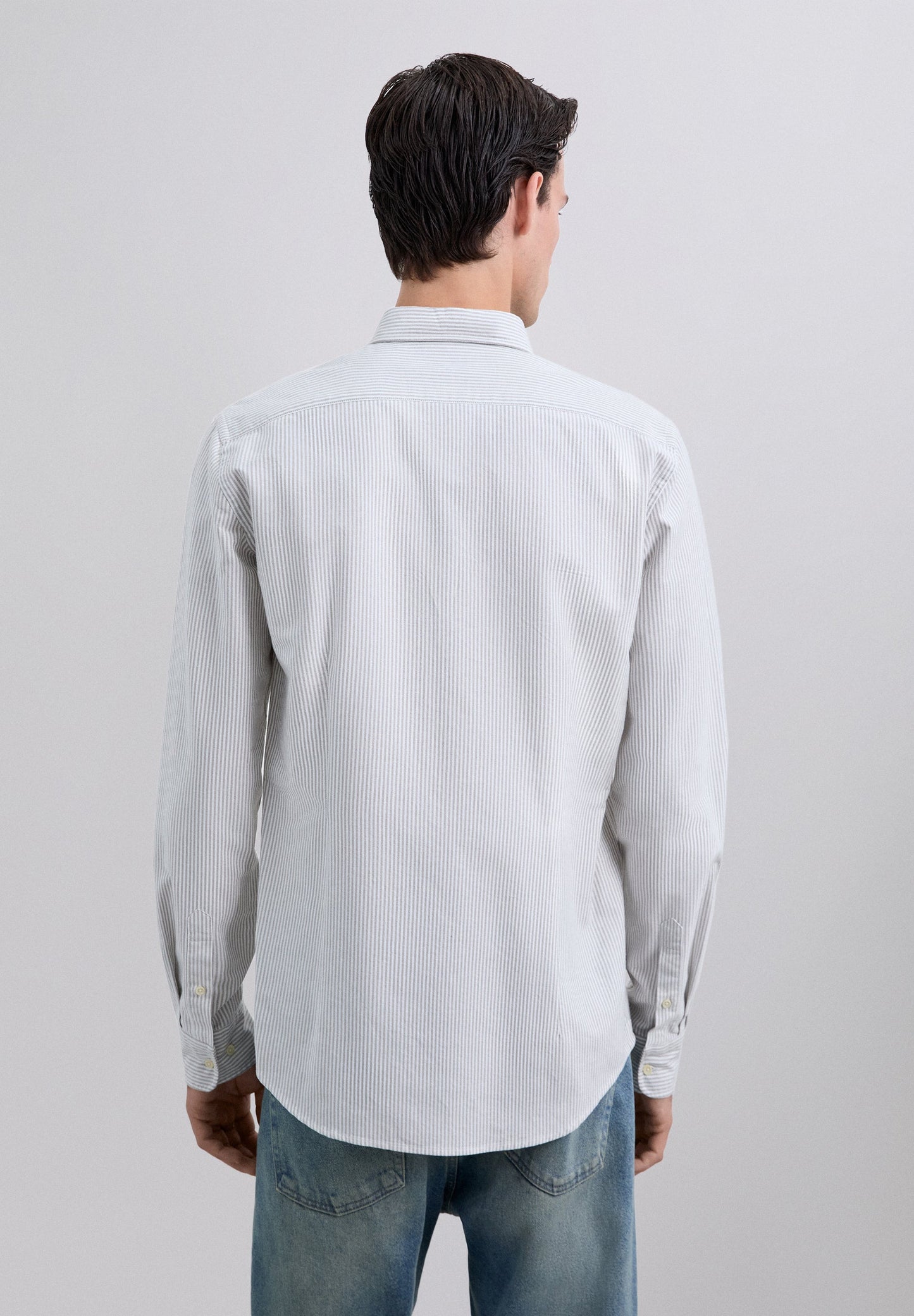 CAMISA ÀS RISCAS EM ALGODÃO