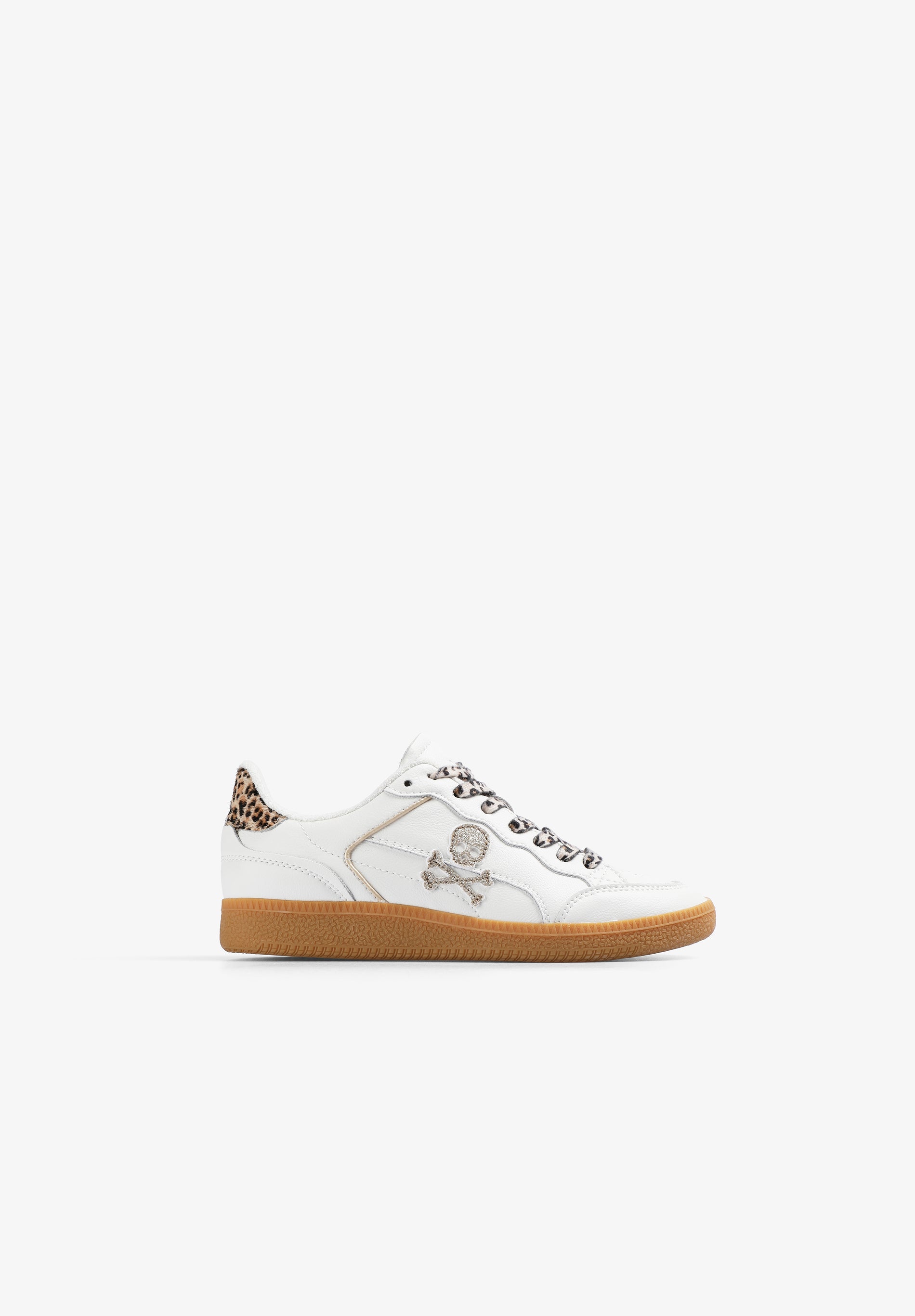 SAPATILHAS DE ESTAMPADO ANIMAL COM SOLA EM CONTRASTE