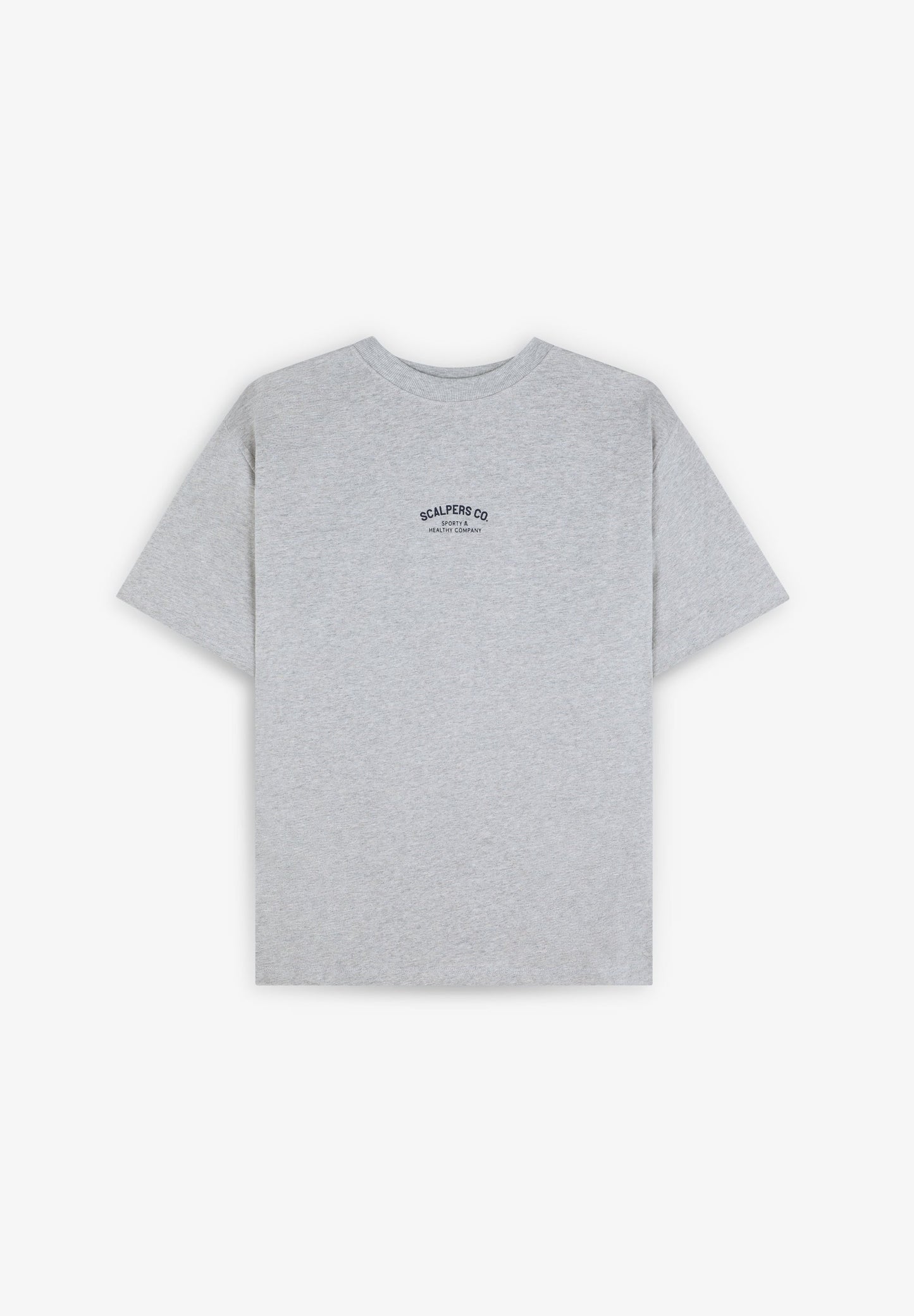 T-SHIRT COM PADRÃO E LOGÓTIPO EM CONTRASTE