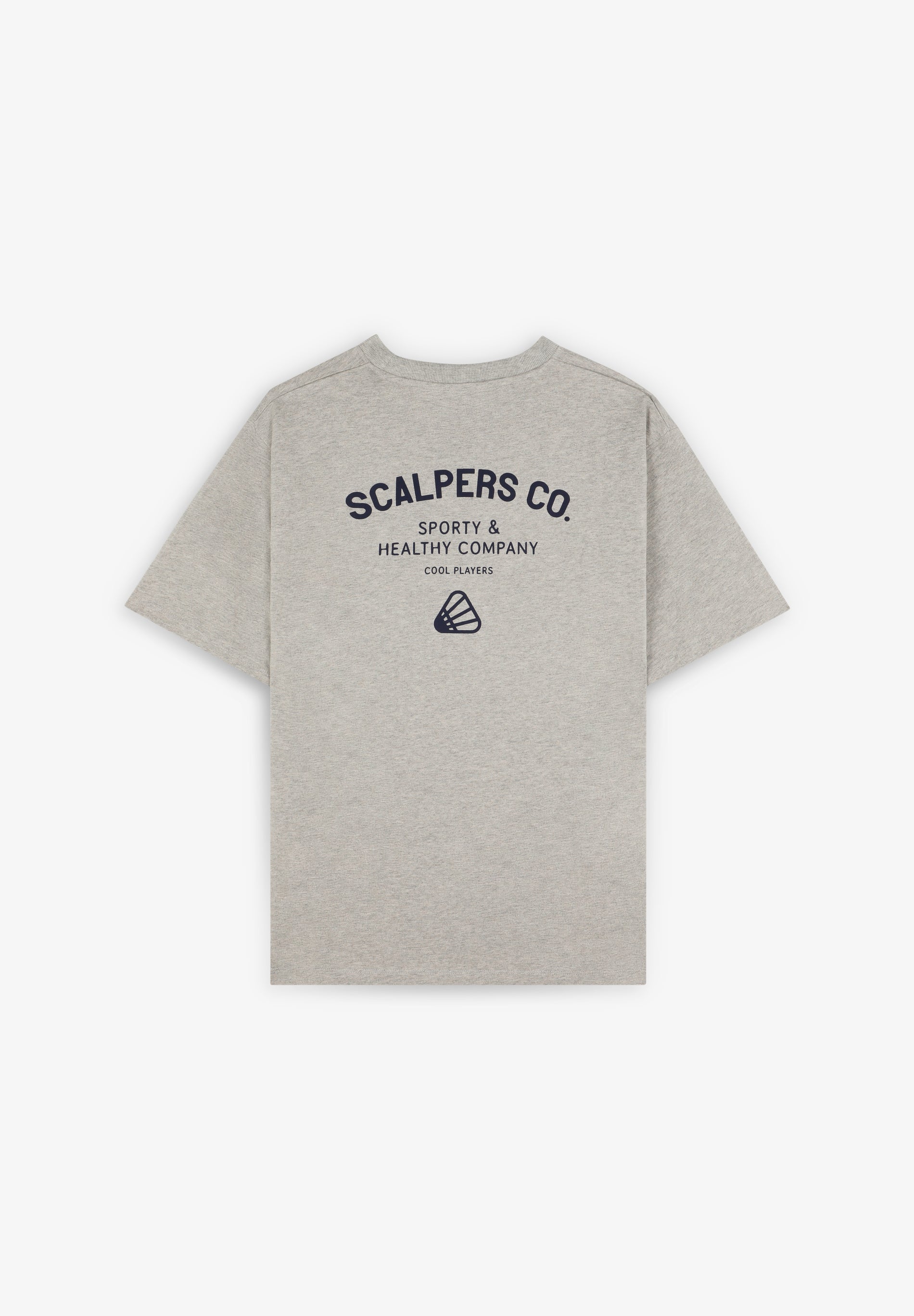 T-SHIRT COM PADRÃO E LOGÓTIPO EM CONTRASTE