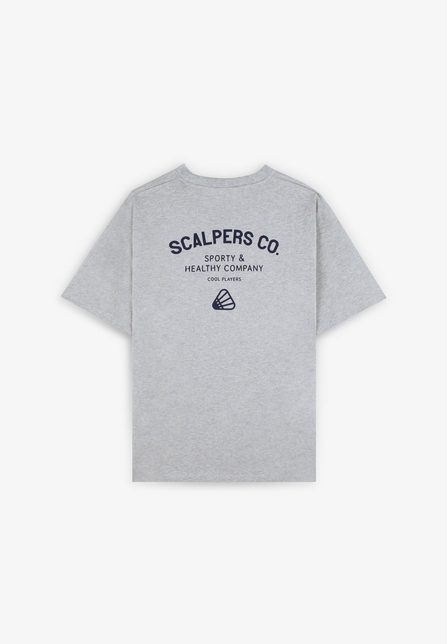 T-SHIRT COM PADRÃO E LOGÓTIPO EM CONTRASTE