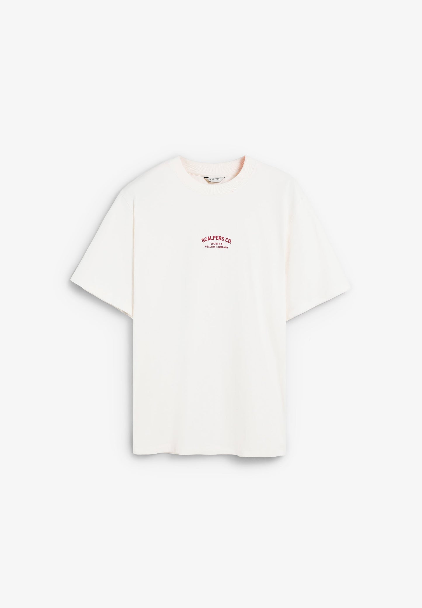 T-SHIRT COM PADRÃO E LOGÓTIPO EM CONTRASTE