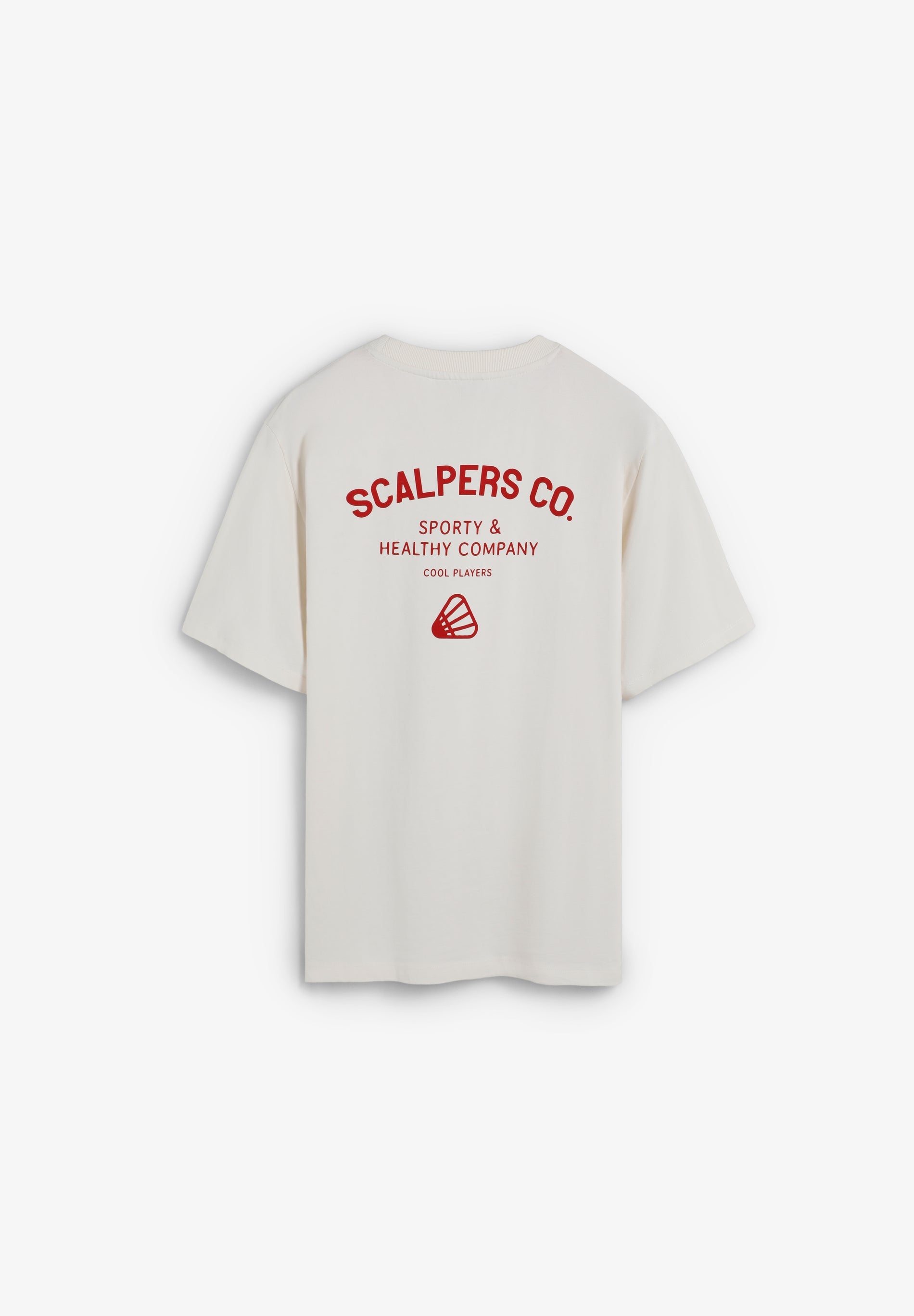 T-SHIRT COM PADRÃO E LOGÓTIPO EM CONTRASTE