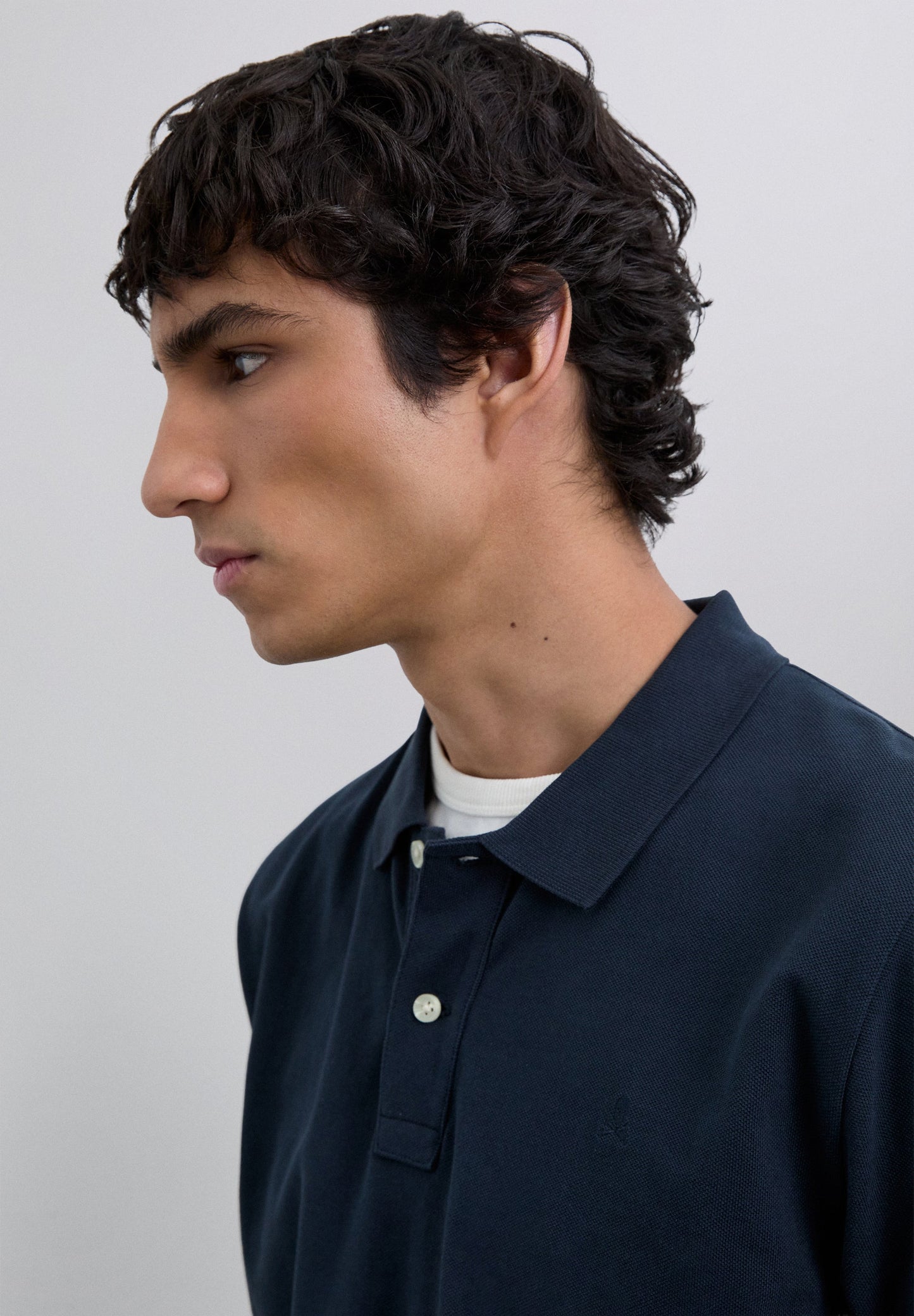 CAMISA POLO BÁSICA COM SKULL