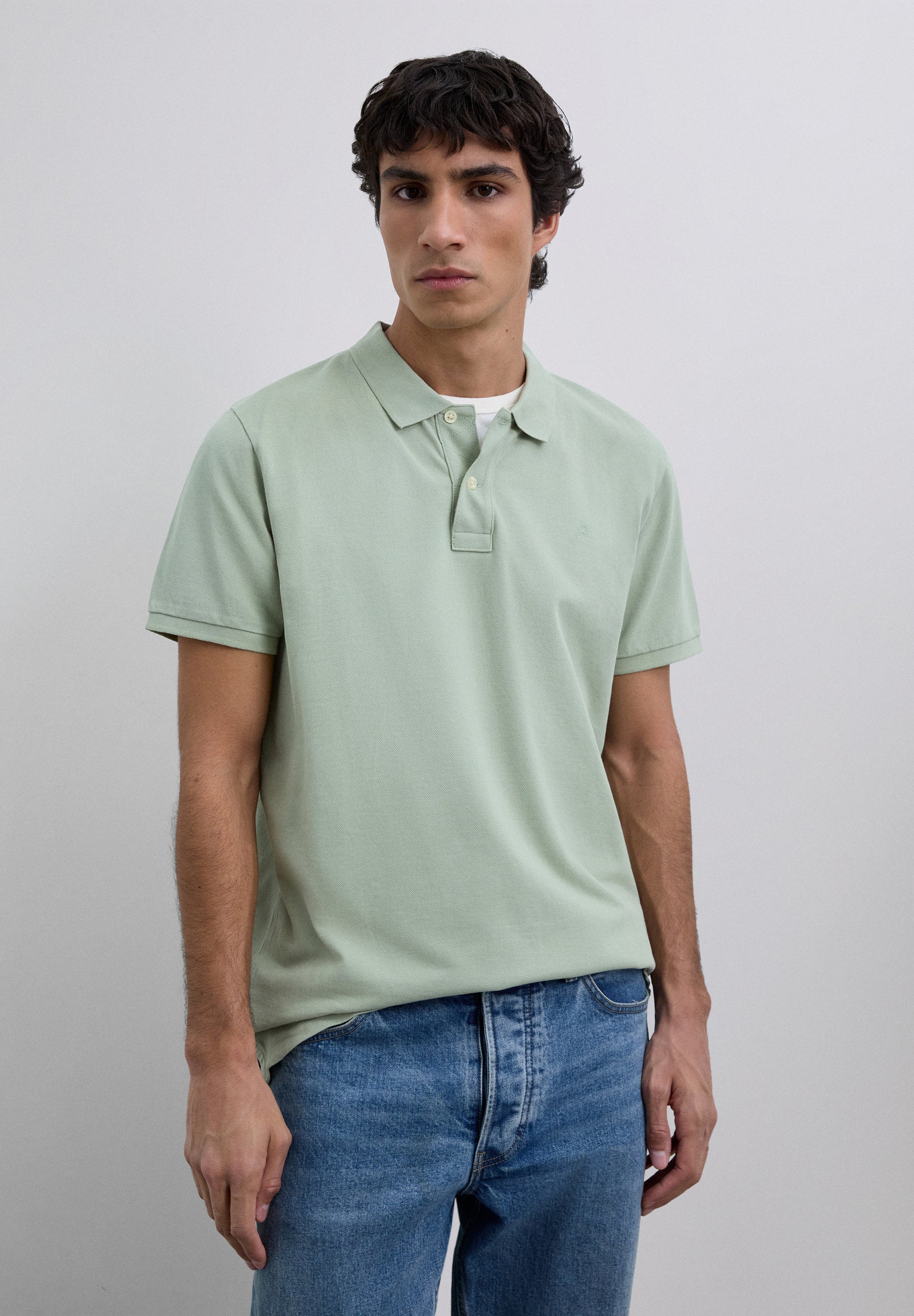 CAMISA POLO BÁSICA COM SKULL
