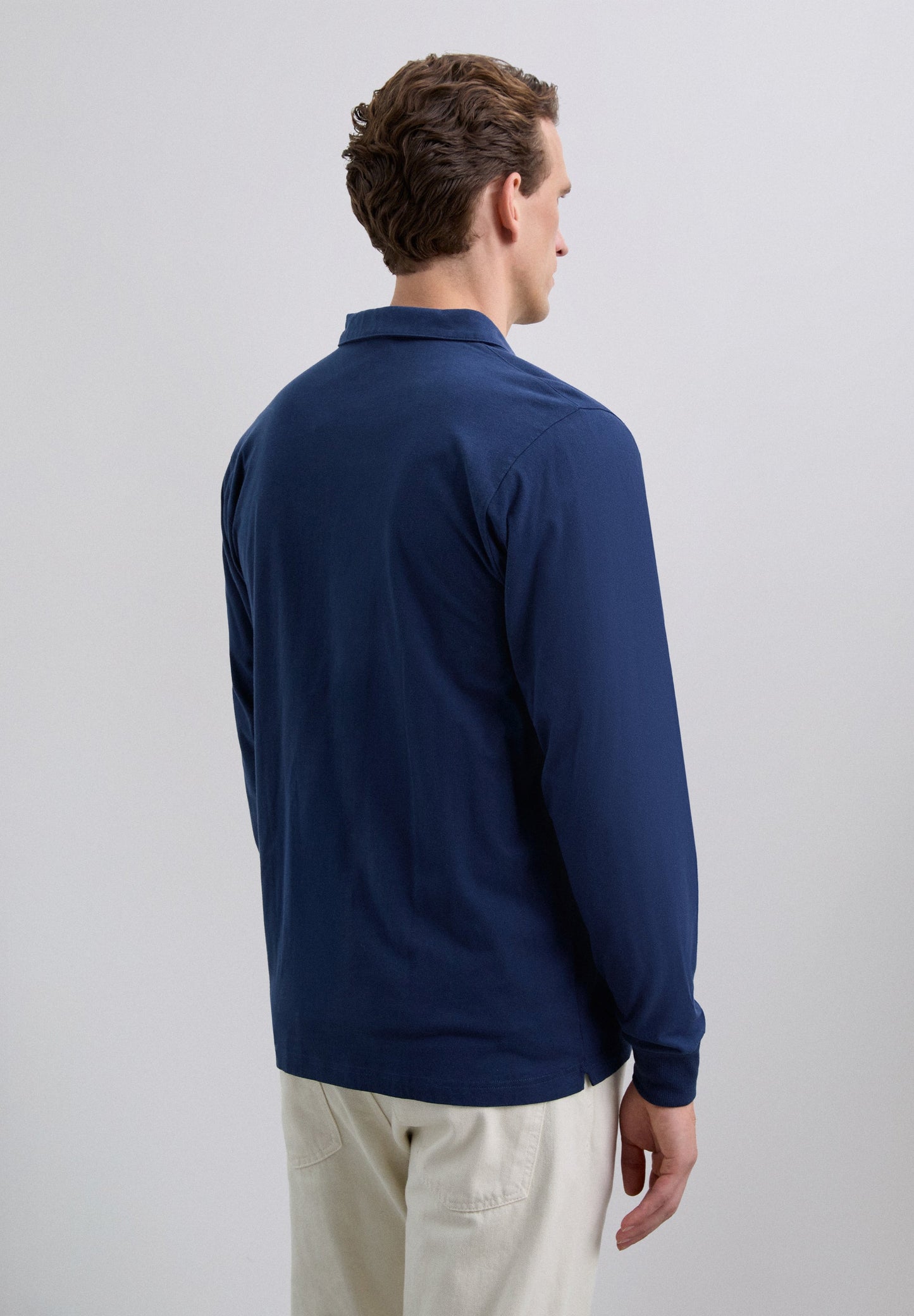 CAMISA POLO DE MANGA COMPRIDA COM LOGÓTIPO