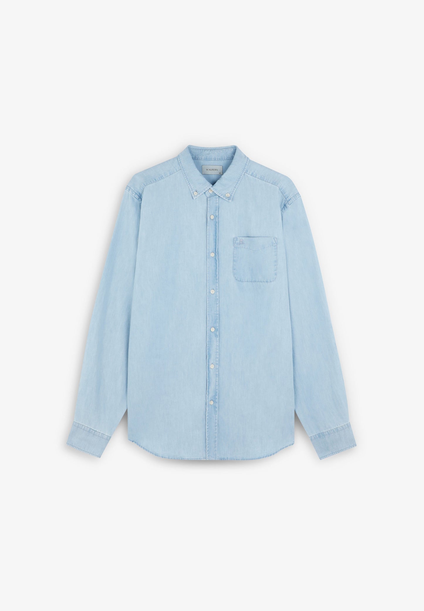 CAMISA DENIM EM ALGODÃO