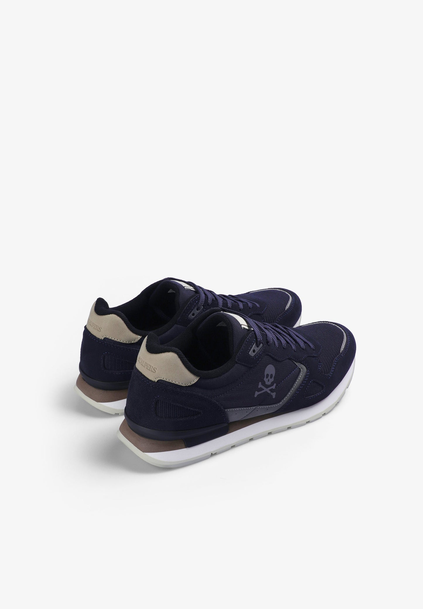 SAPATILHAS EM PELE COM SKULL