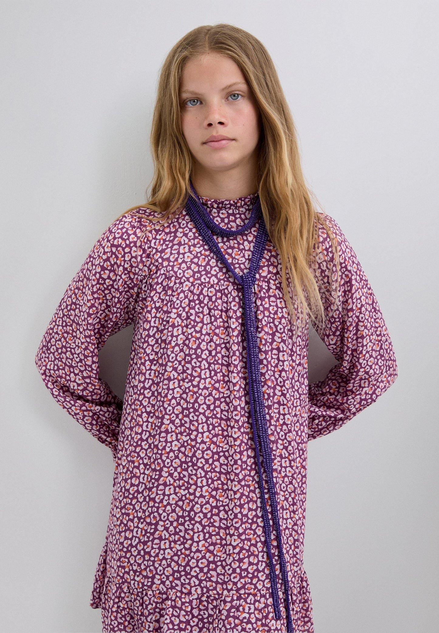 VESTIDO MINI COM ESTAMPADO ANIMAL